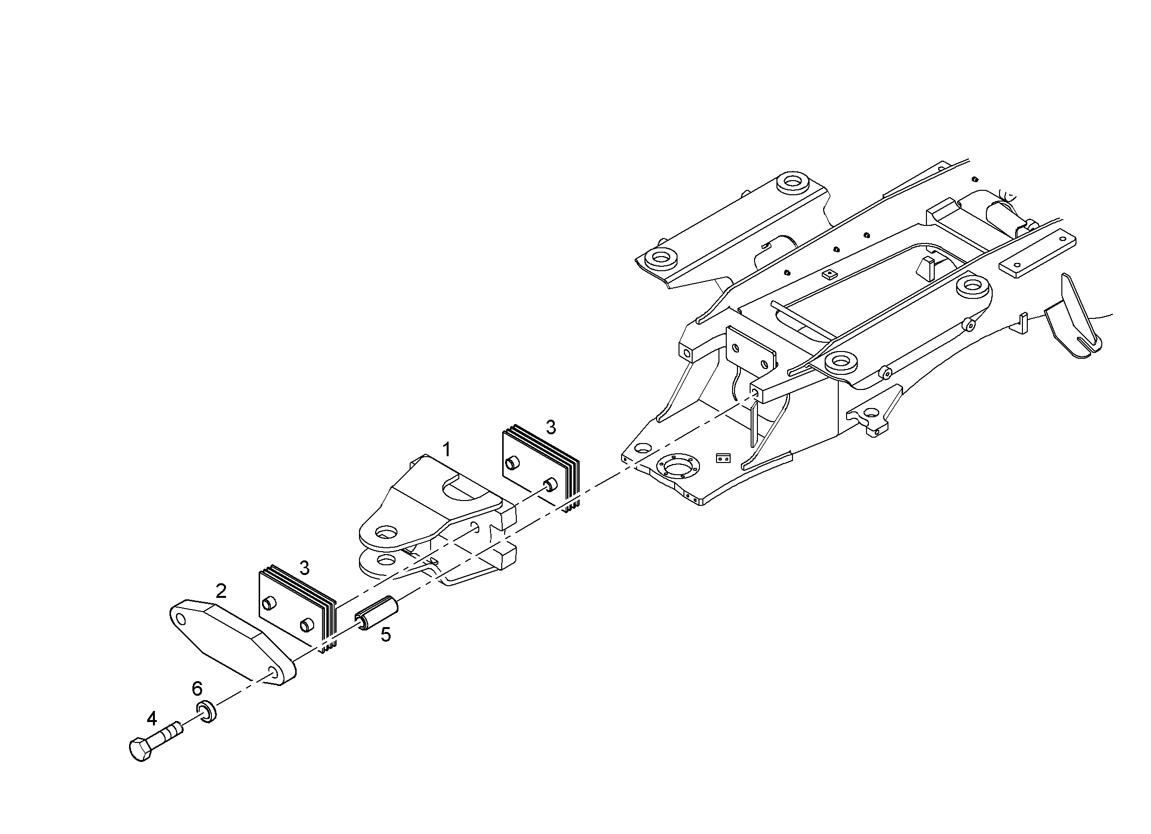 ВИЛКА ОПОРНАЯ 9068790 LIEBHERR