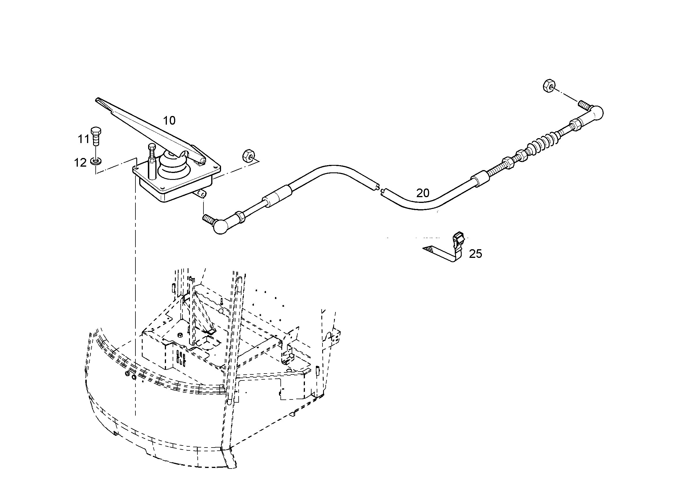ПЕДАЛЬ 10026852 LIEBHERR