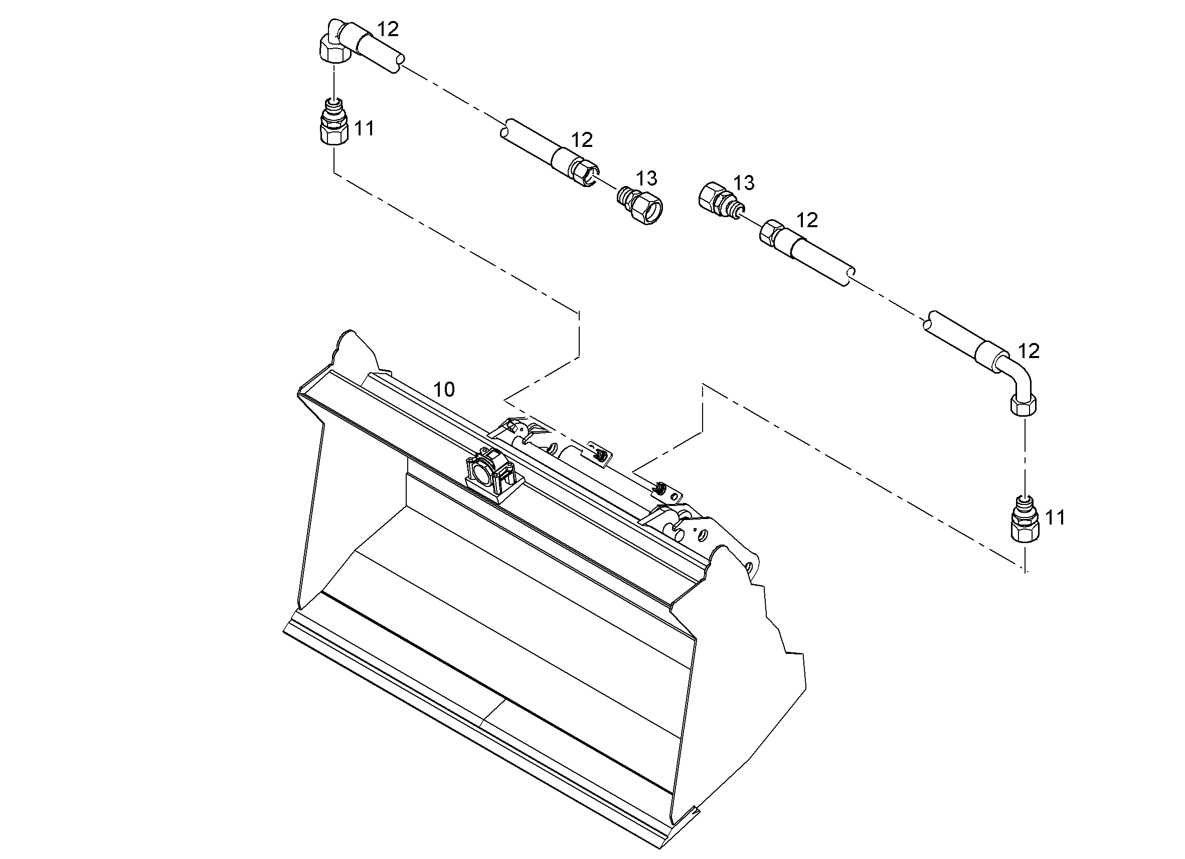 ШЛАНГ 12X950 10030085 LIEBHERR