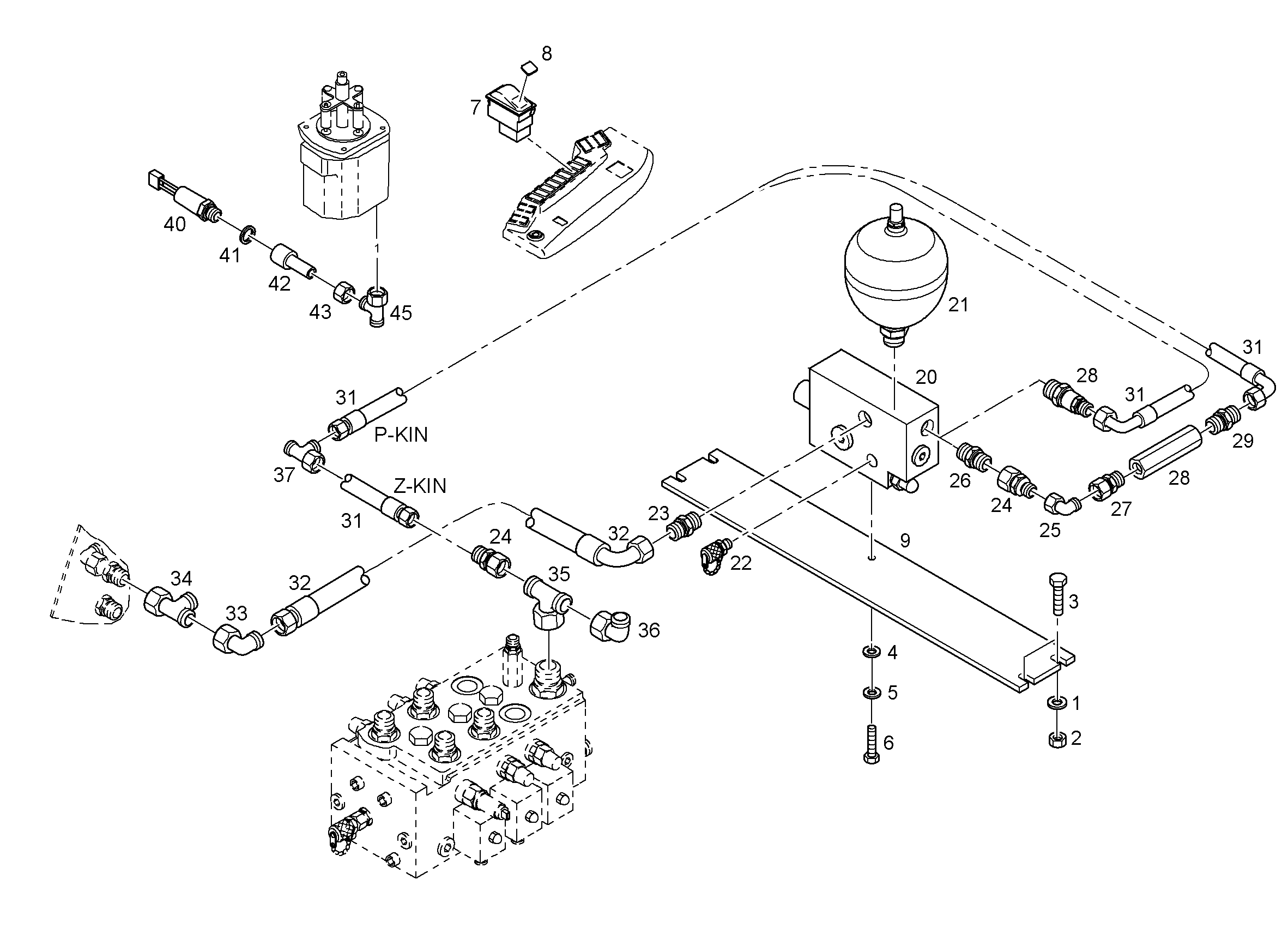 ЩИТОК ПЕРЕХОДНИКА 10X120X780 9068308 LIEBHERR