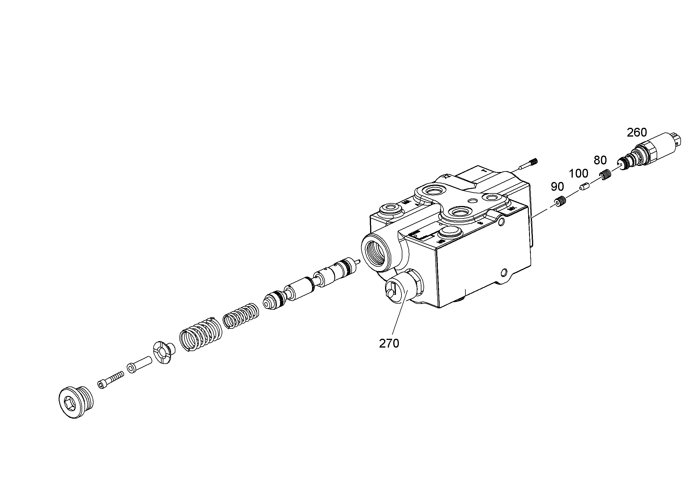 КЛАПАН ОГРАНИЧЕНИЯ ДАВЛЕНИЯ 10036833 LIEBHERR