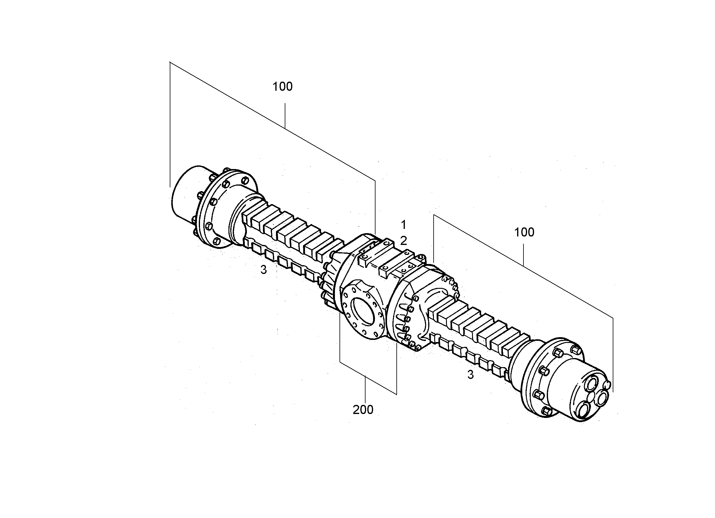 ДИФФЕРЕНЦ.+ПРЕДВ. СМОНТИР. ОСЬ 10038305 LIEBHERR