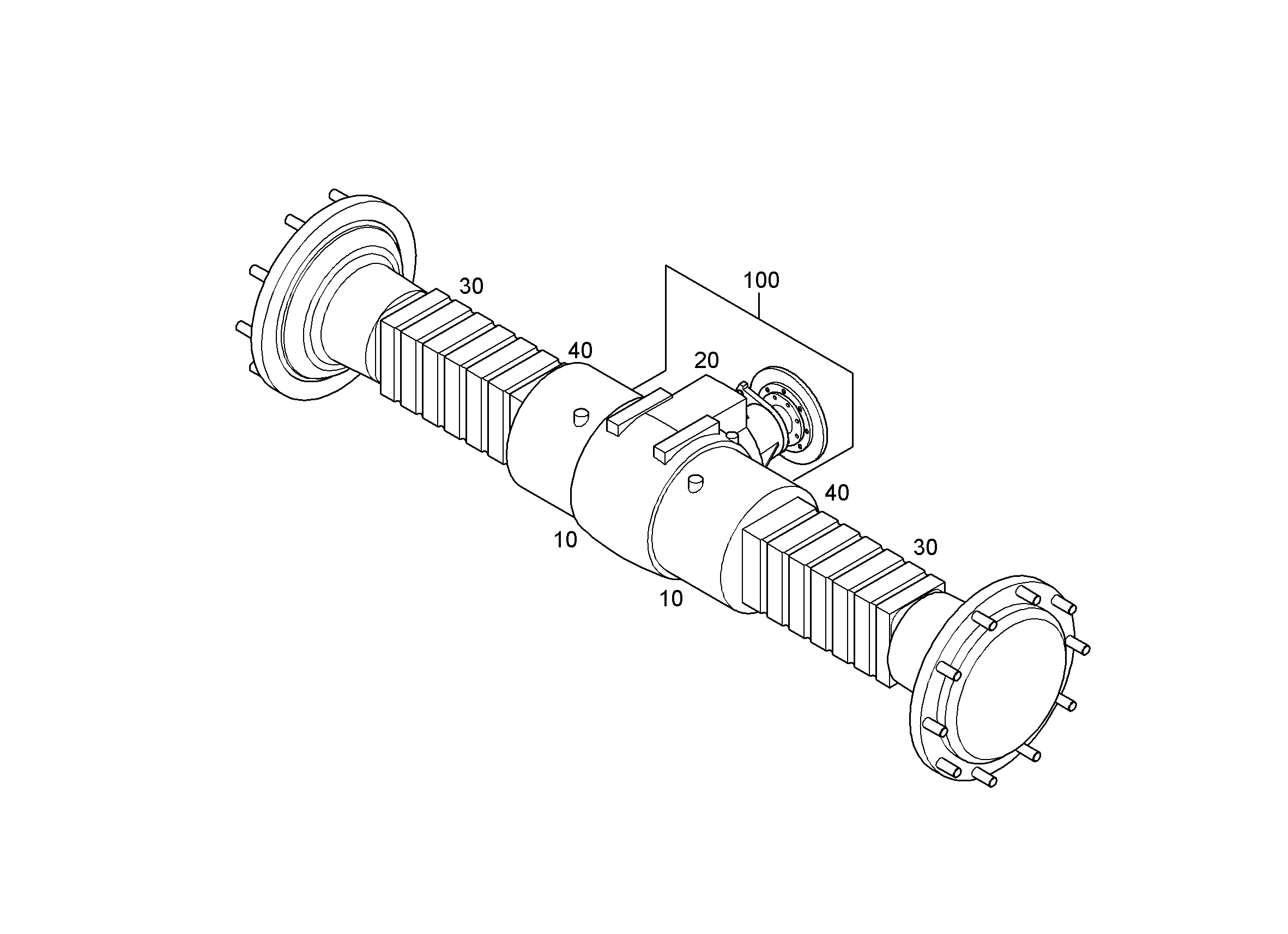 ДИФФЕРЕНЦ.+ПРЕДВ. СМОНТИР. ОСЬ 10038316 LIEBHERR