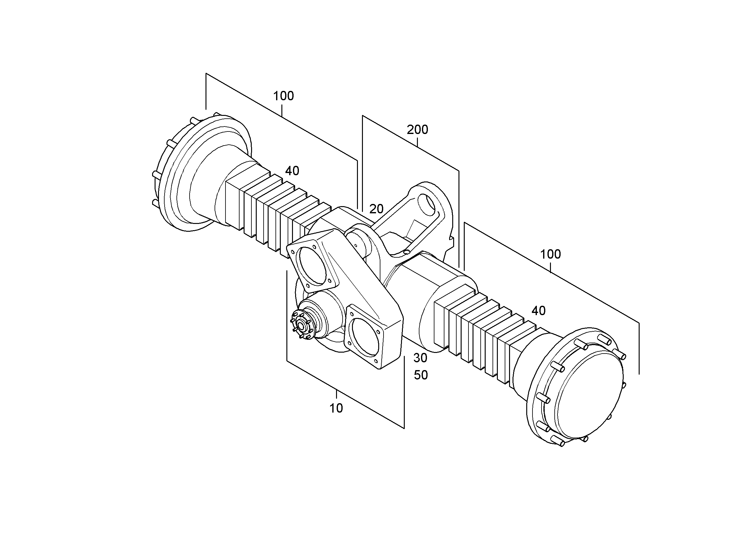 ДИФФЕРЕНЦ.+ПРЕДВ. СМОНТИР. ОСЬ 10038317 LIEBHERR