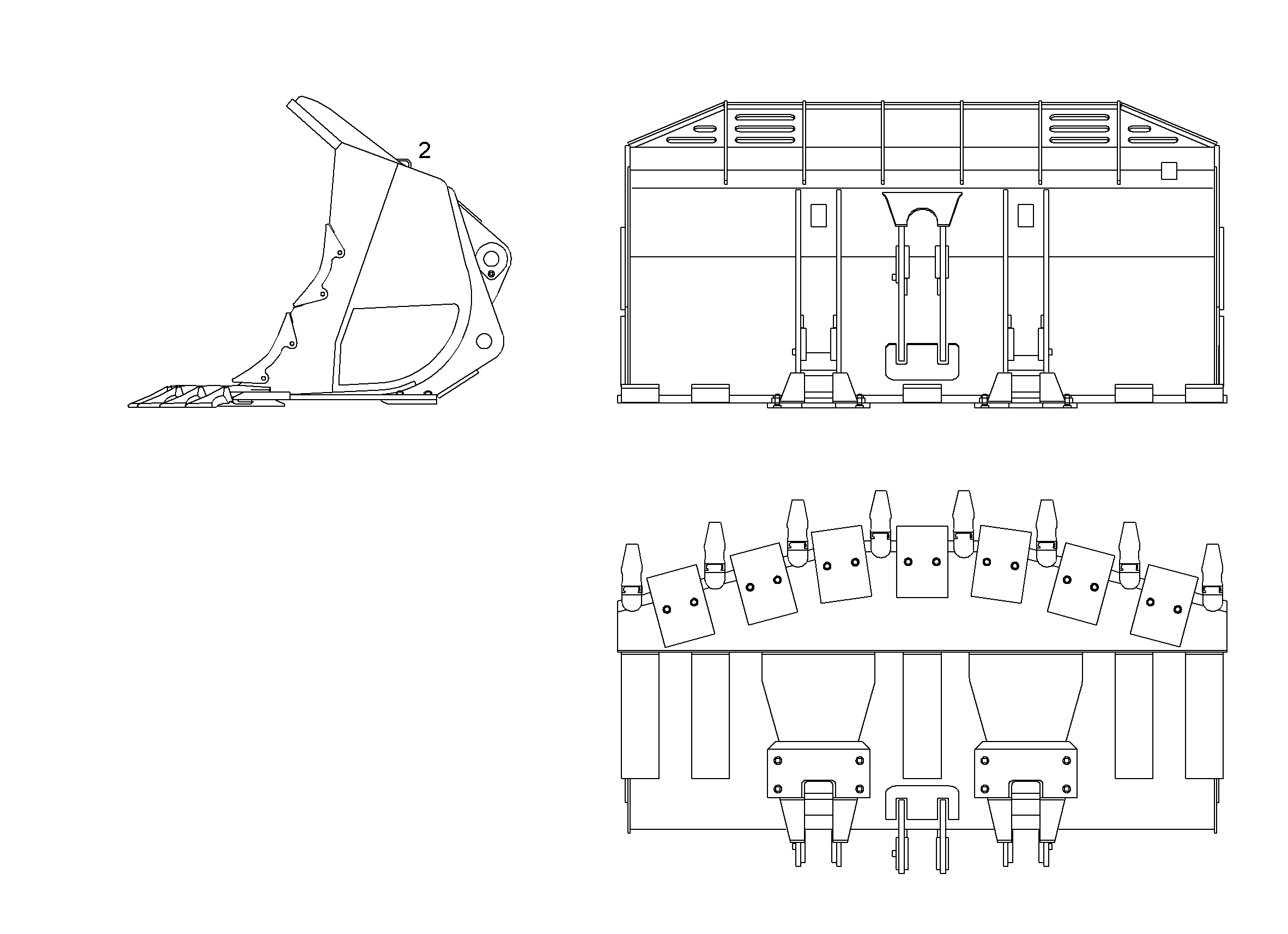 КОВШ ОТКИДНОЙ 3230mm 4,5m³ 10037302 LIEBHERR