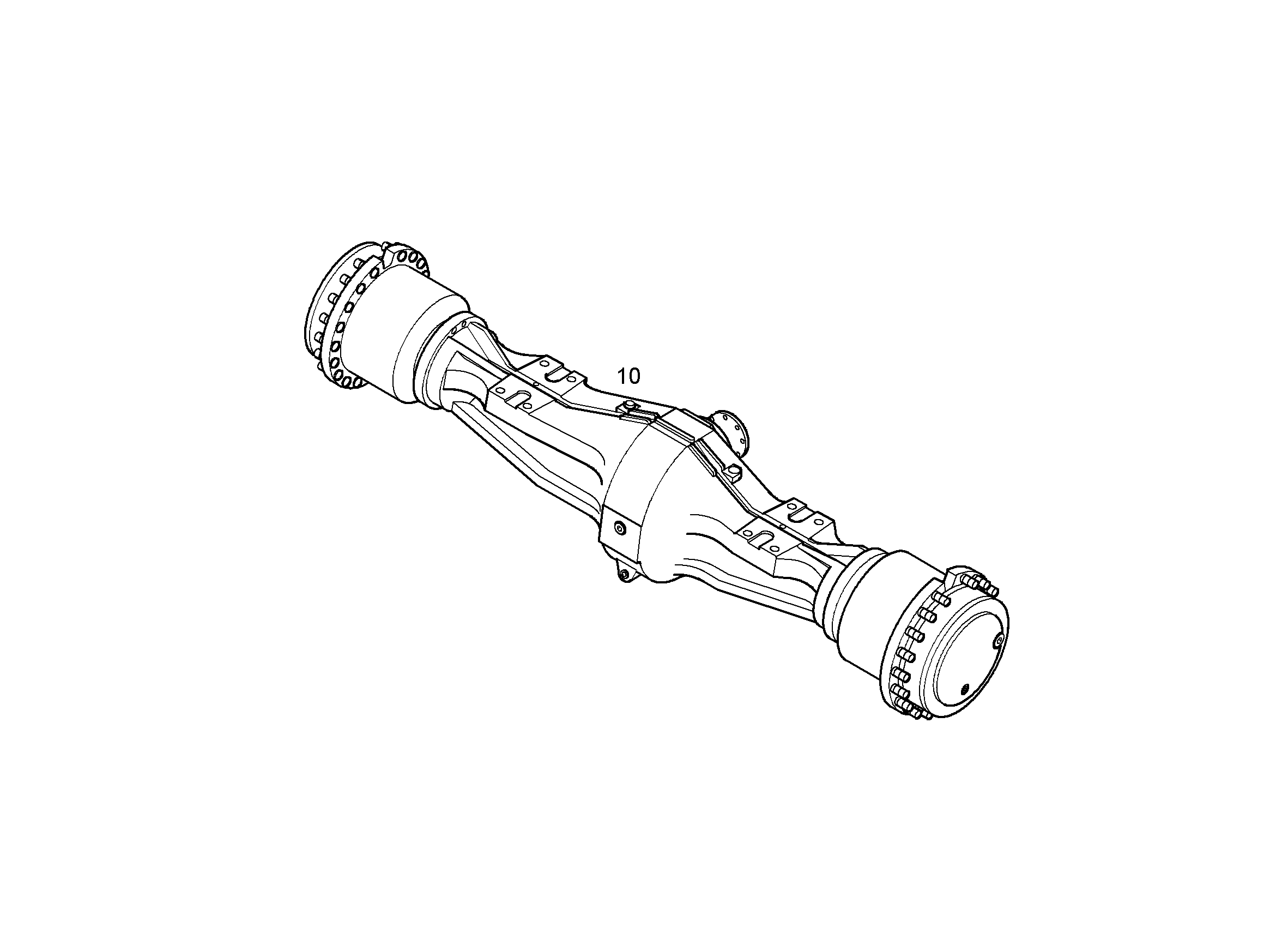 ОСЬ САТЕЛЛИТА НЕПОДВИЖНАЯ 43R 10455378 LIEBHERR