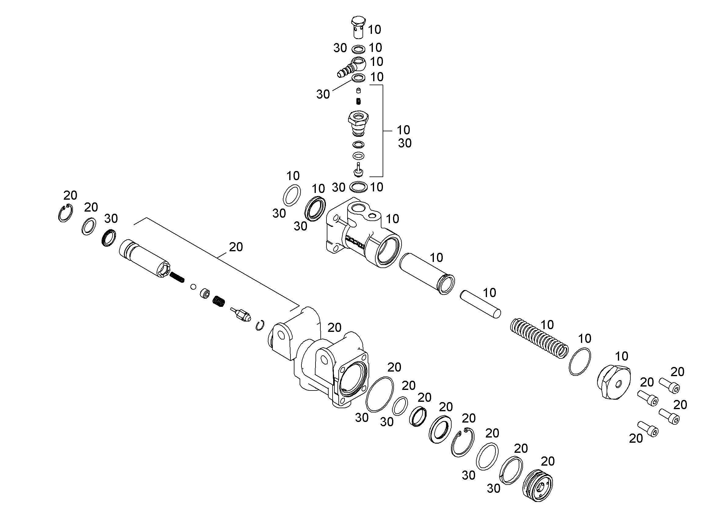 RS СЕРВОЦИЛИНДР 10097442 LIEBHERR