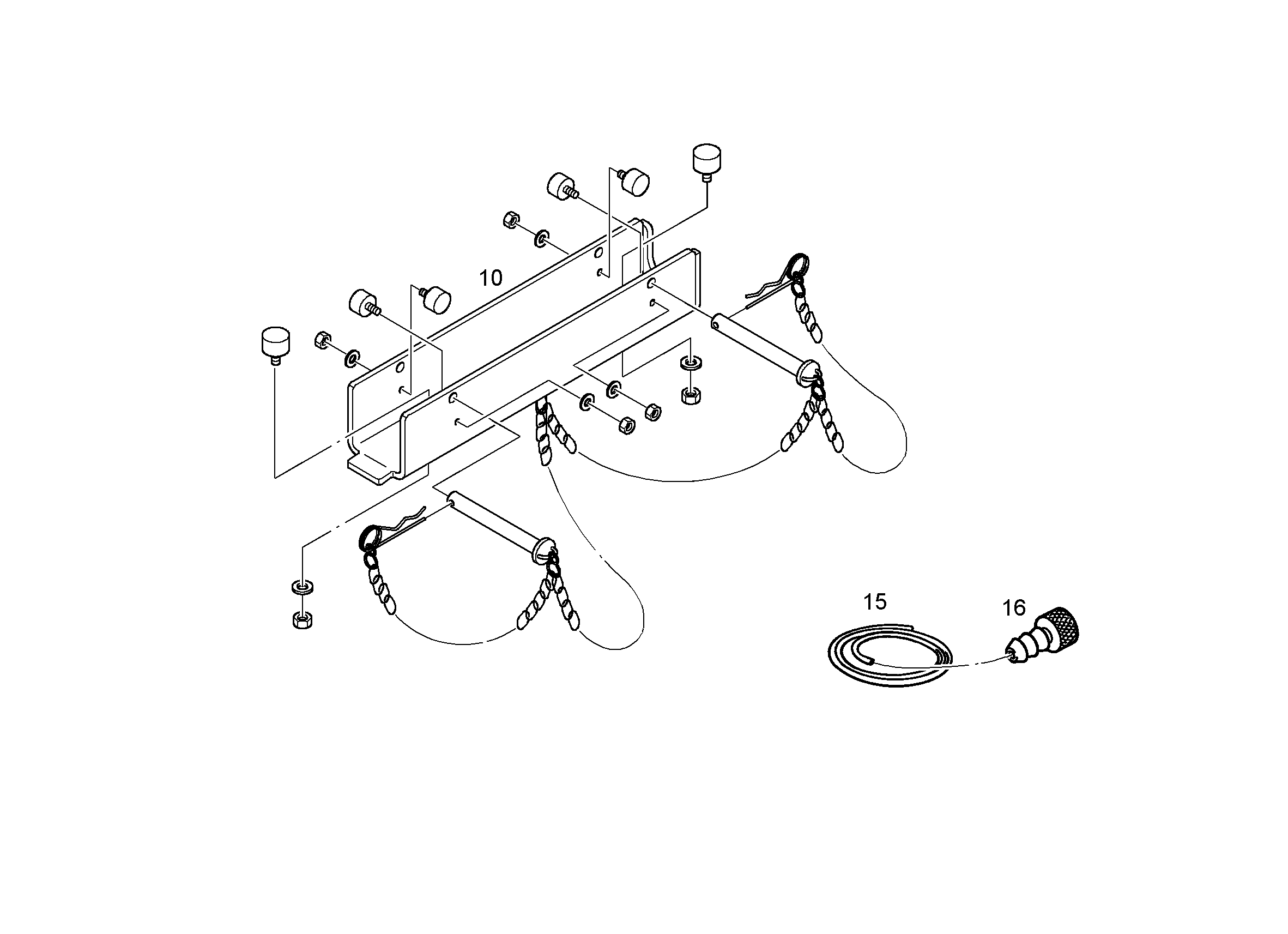 ЗАЩИТА ПОДЪEМНИКА ВВЕРХУ 9607055 LIEBHERR
