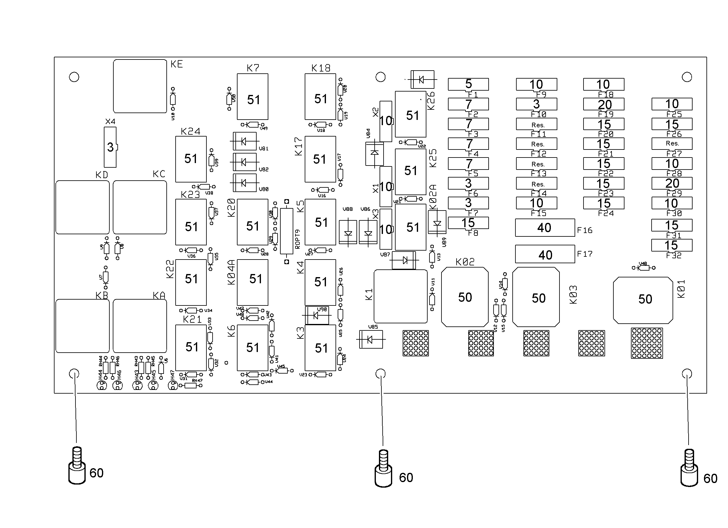 ВСТАВКА ПРЕДОХРАНИТЕЛЯ 40A DC32 FLINK 10100943 LIEBHERR