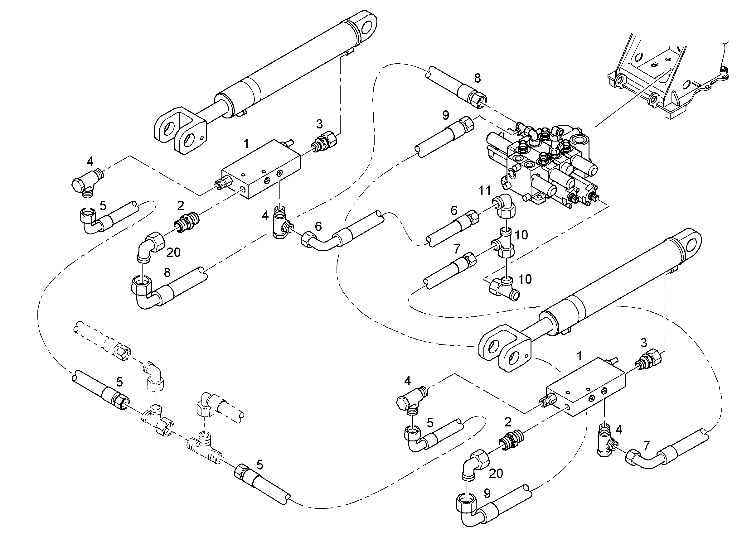ШЛАНГ 12X1550 10097143 LIEBHERR