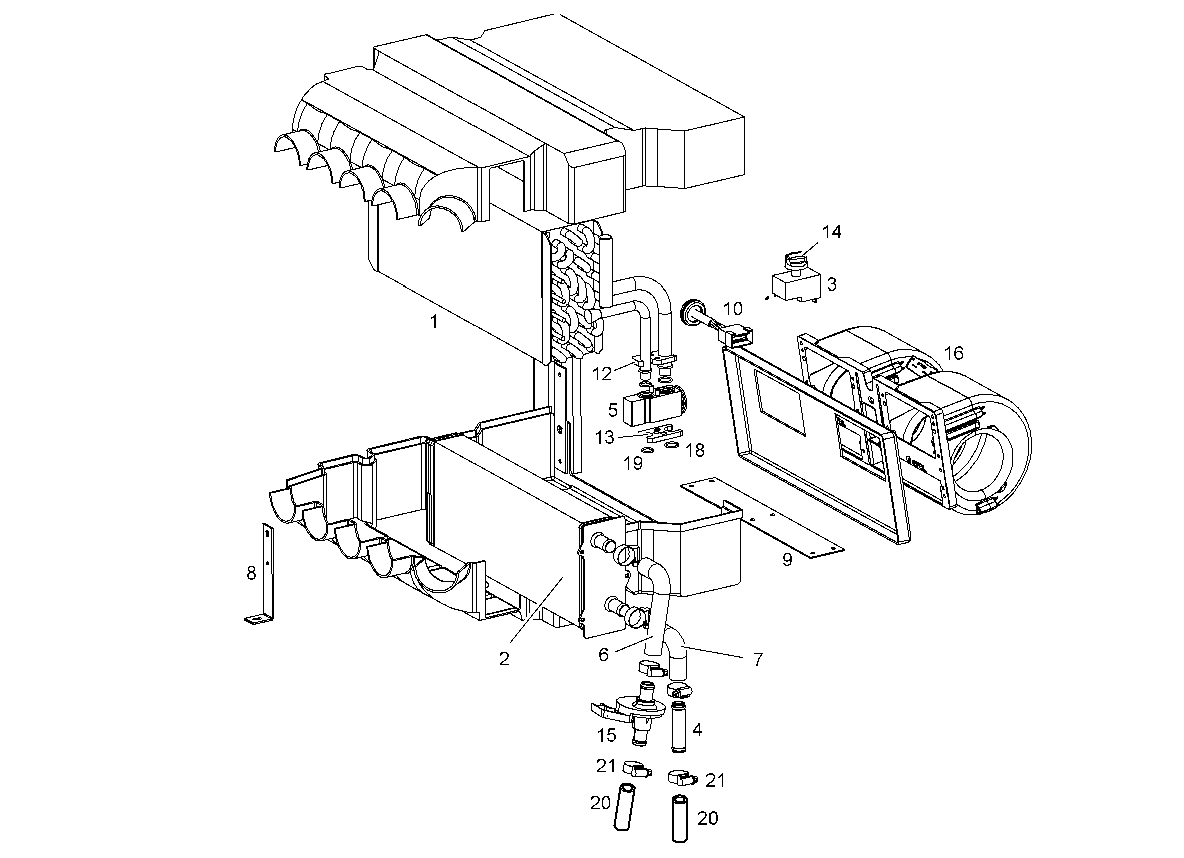 ИСПАРИТЕЛЬ 10101280 LIEBHERR