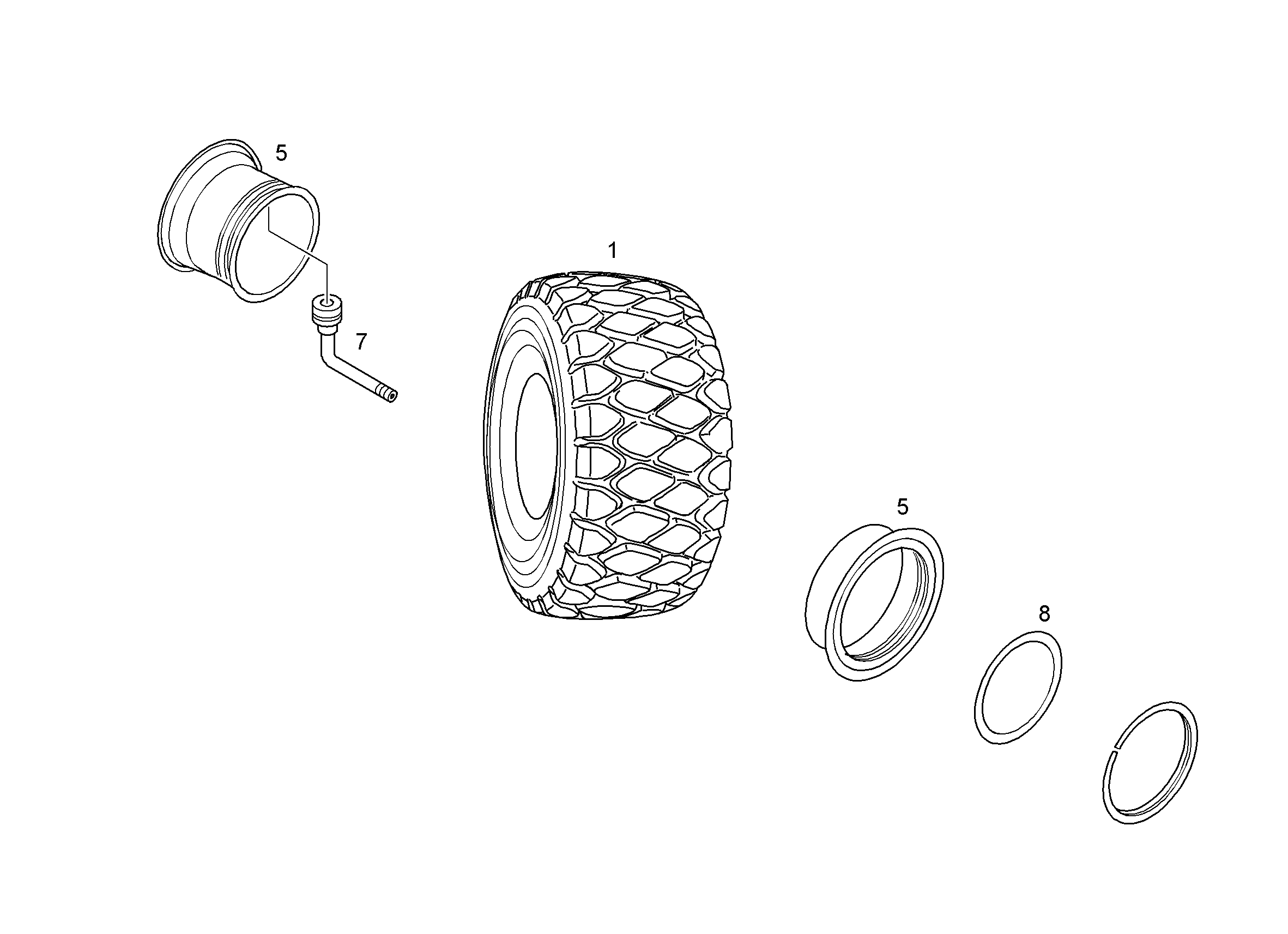 ШИНА BRIDGESTONE 23,5/80 R 25 11005623 LIEBHERR