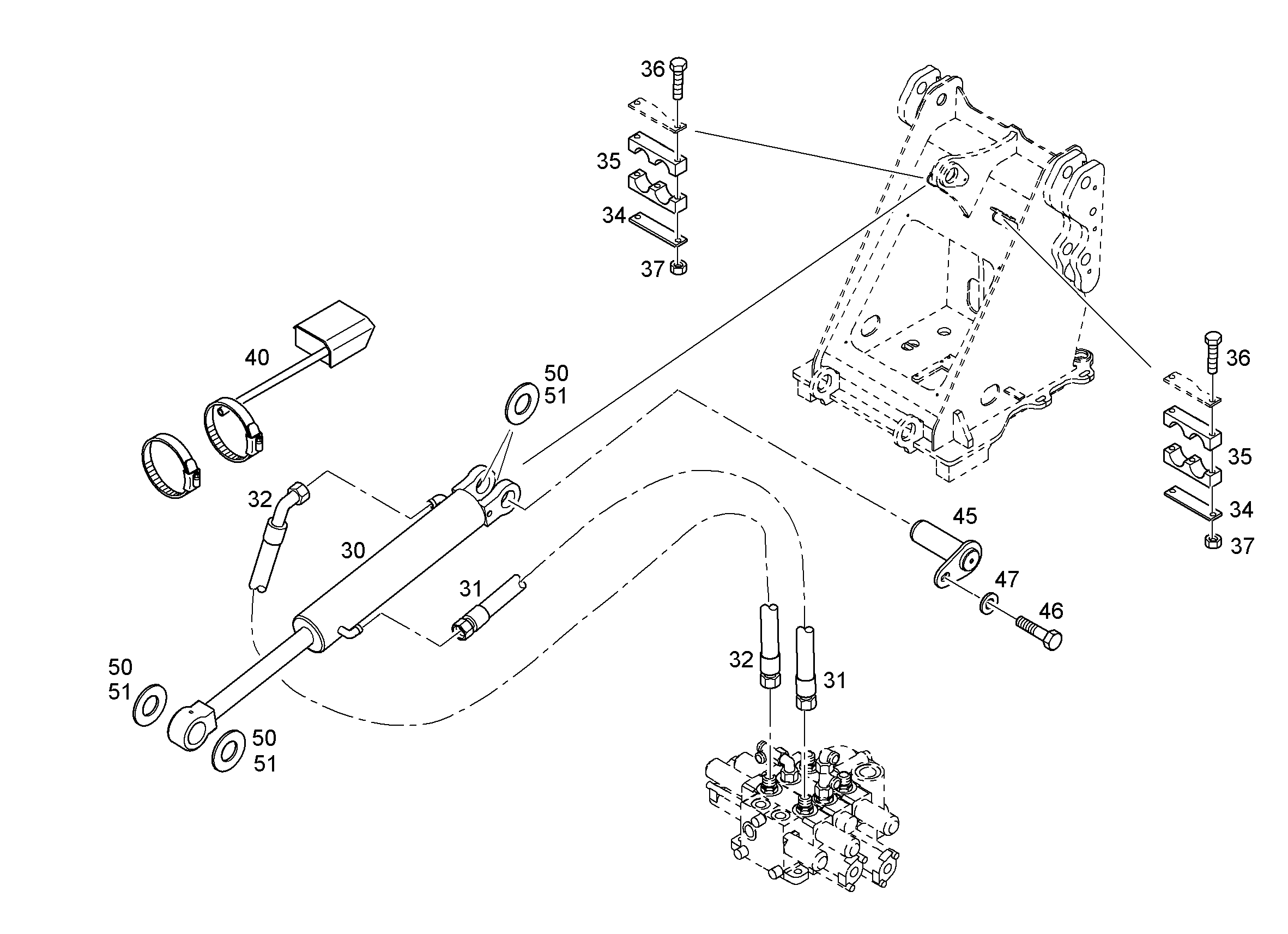 ЦИЛИНДР НАКЛОНА 8924656 LIEBHERR