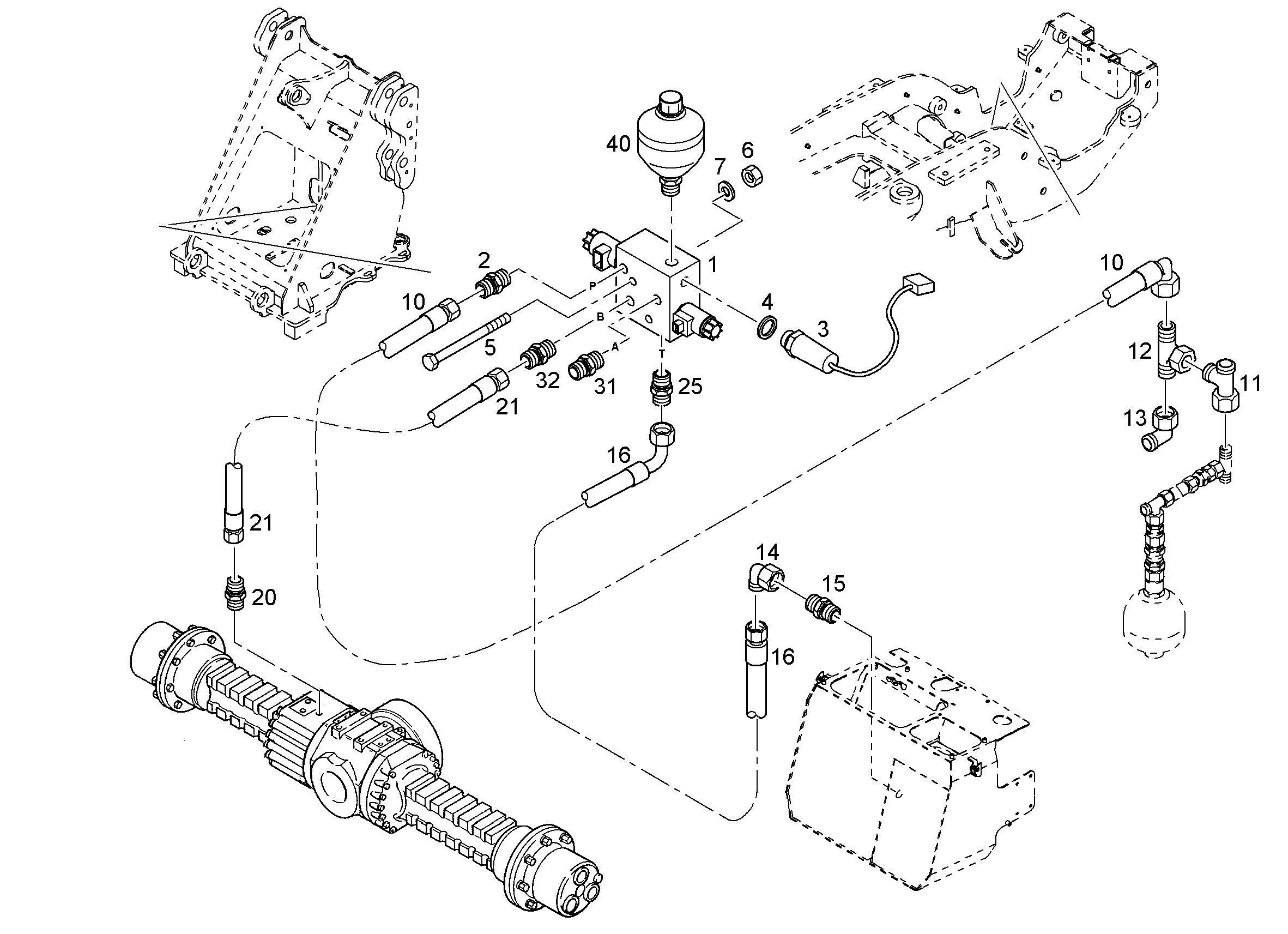 ПОДКЛЮЧАЮЩИЙ БЛОК 10216461 LIEBHERR