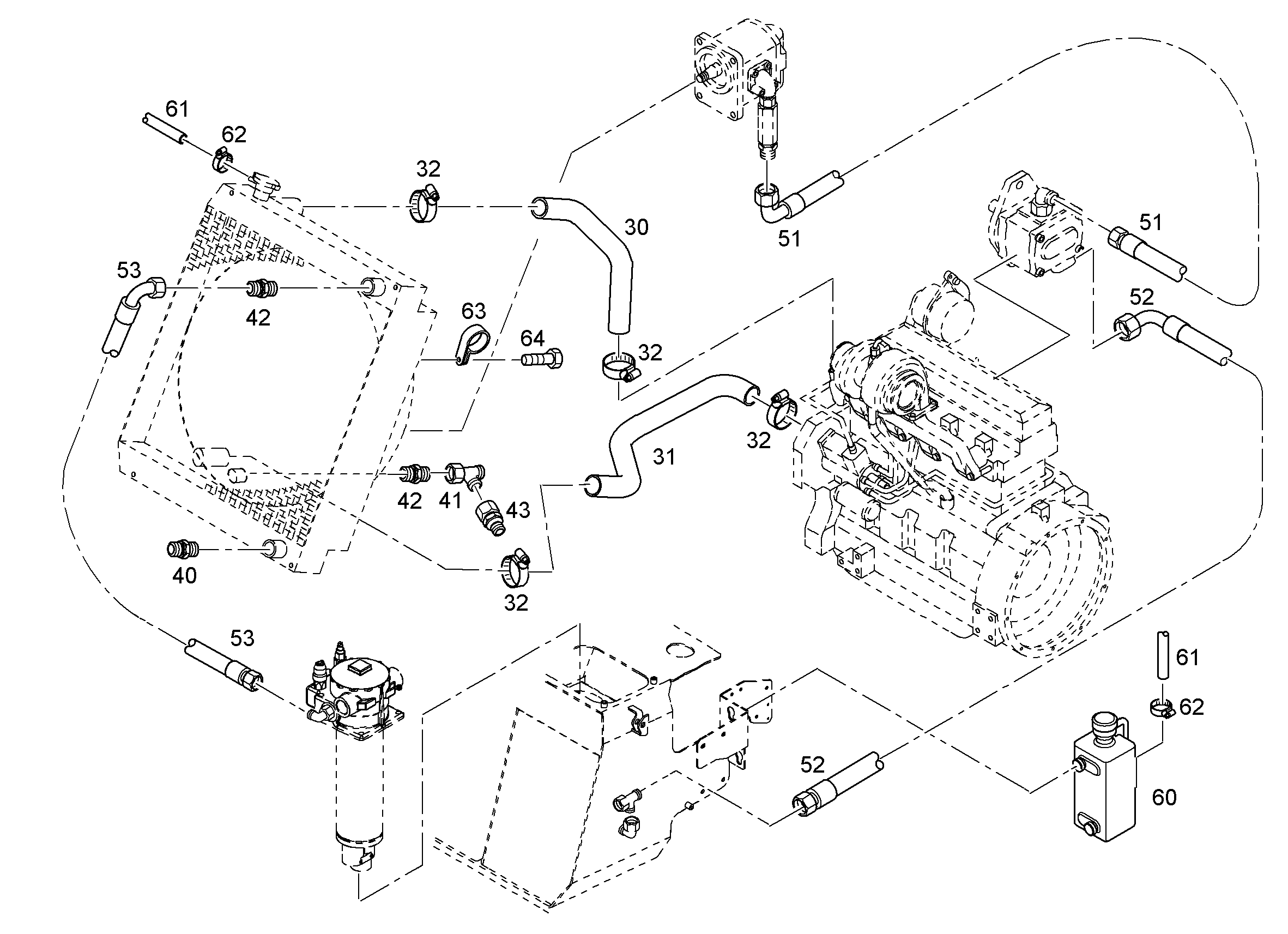 ШЛАНГ 25X375 10216638 LIEBHERR