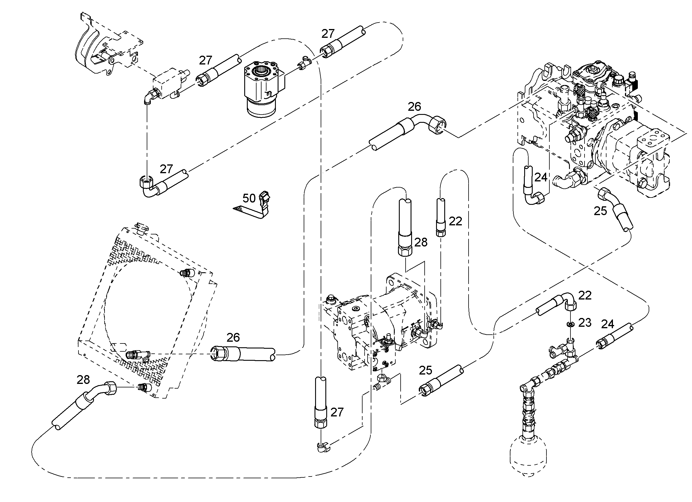 ШЛАНГ 25X1000 5600293 LIEBHERR