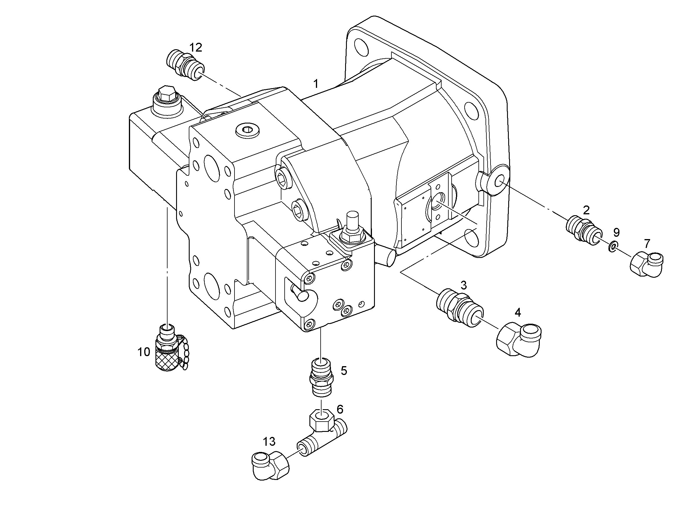 ДВИГАТЕЛЬ РЕГУЛИРУЕМЫЙ A6VM 200cm³/U 11117899 LIEBHERR
