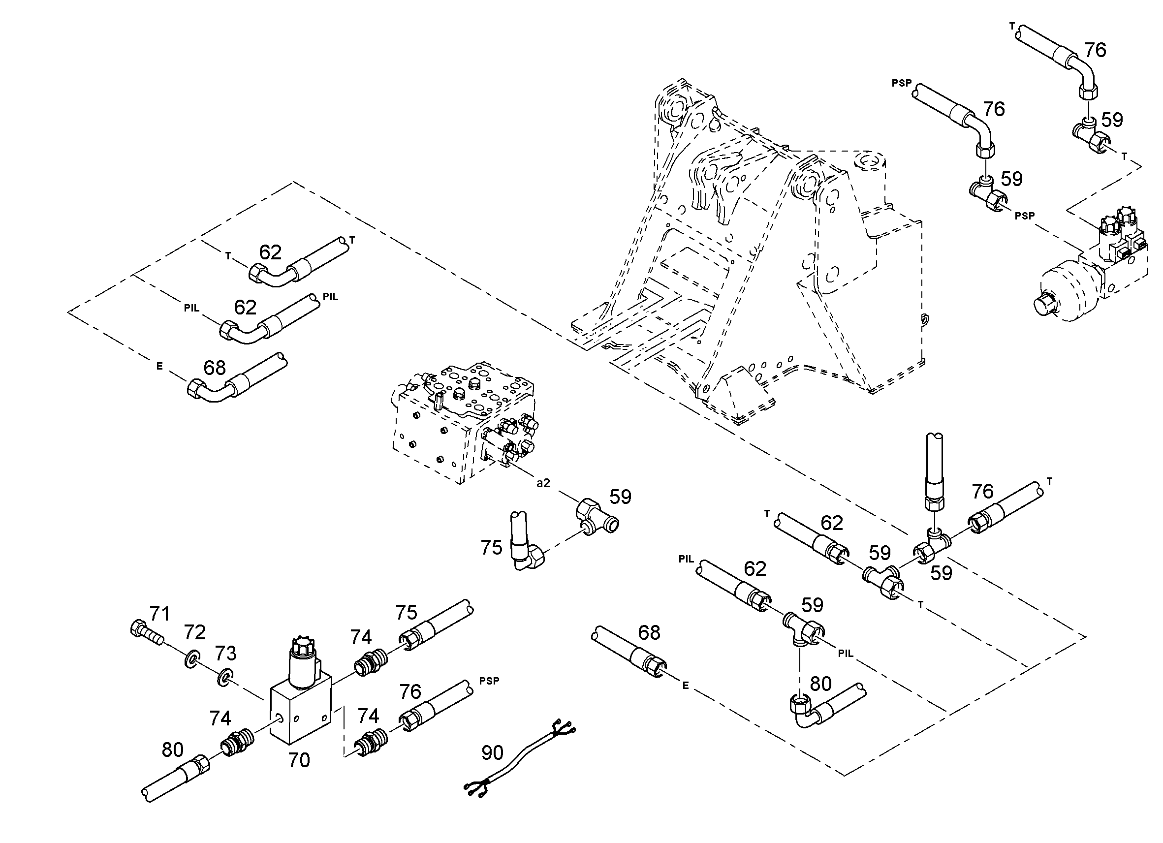ПОДКЛЮЧАЮЩИЙ БЛОК EINFACH 10354548 LIEBHERR