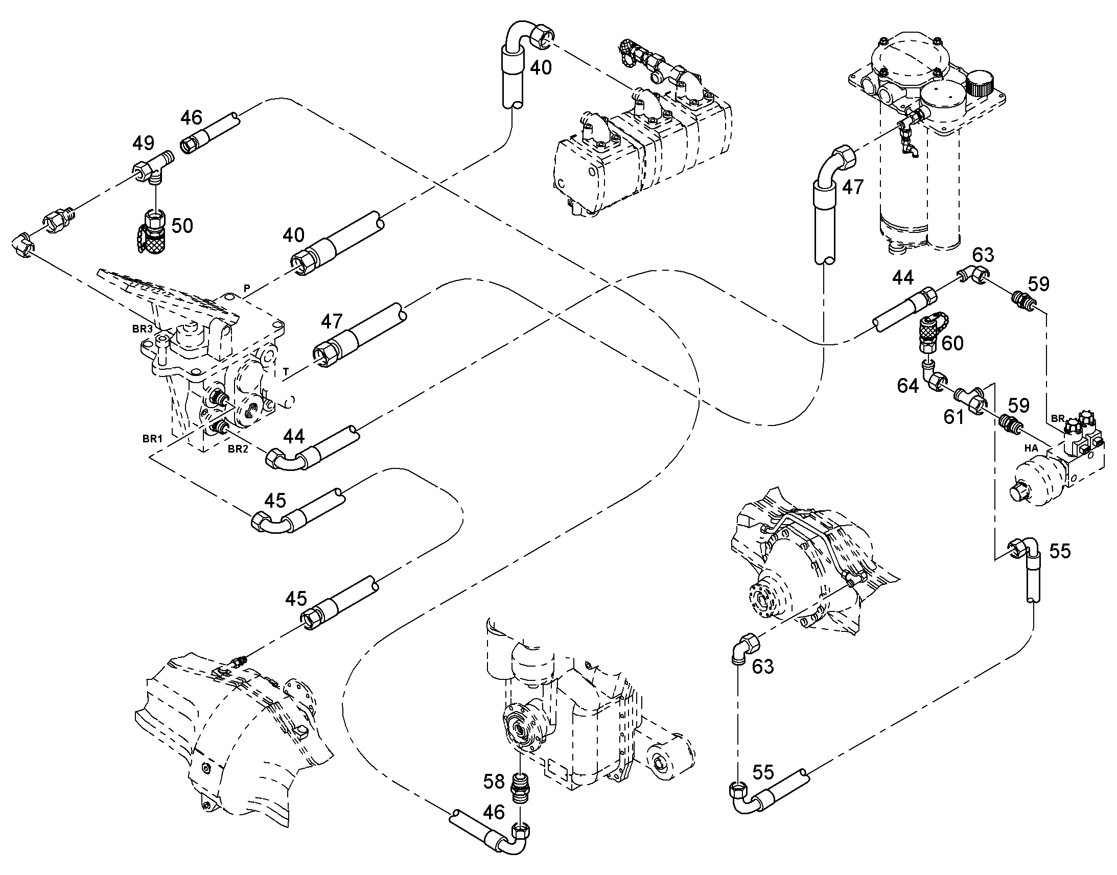 ШЛАНГ 10X4900 7413016 LIEBHERR