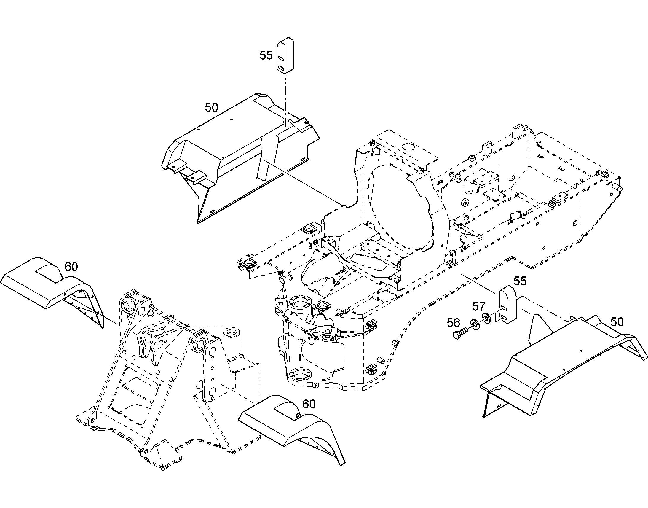БОЛТ С ШЕСТИГРАННОЙ ГОЛОВКОЙ ISO 4017 M8X55 8.8 480H 11646557 LIEBHERR