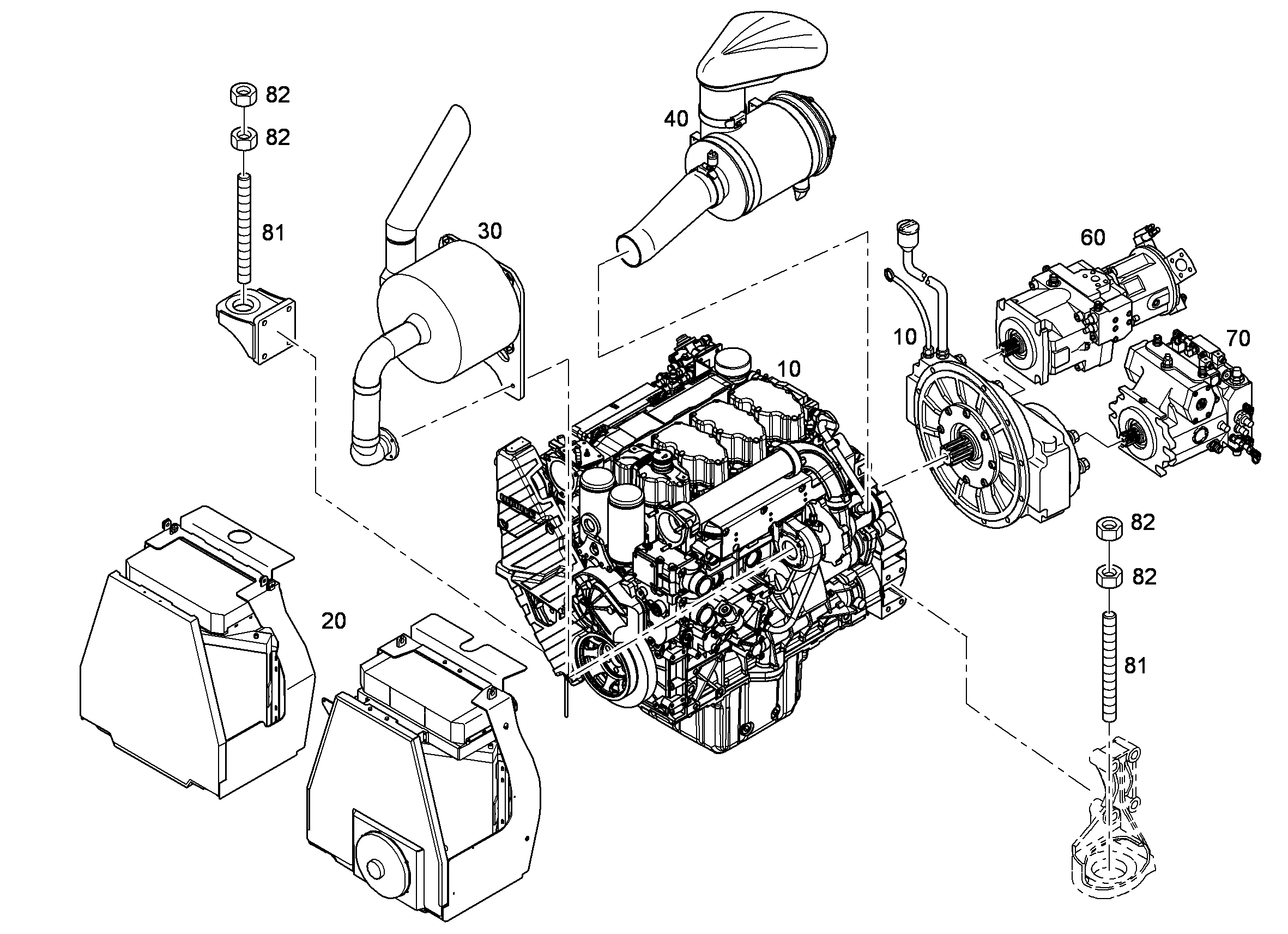ВЫХЛОПНАЯ СИСТЕМА 8920889 LIEBHERR