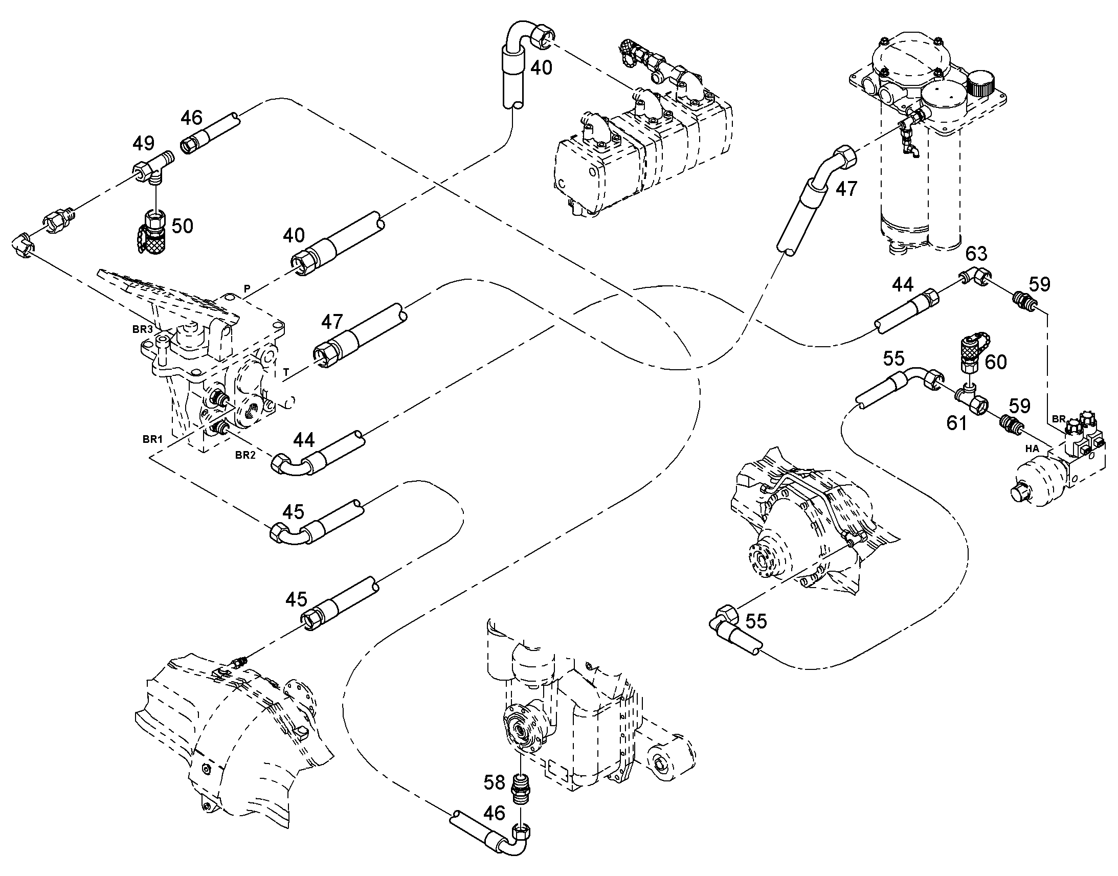 ШЛАНГ 10X3000 11170230 LIEBHERR