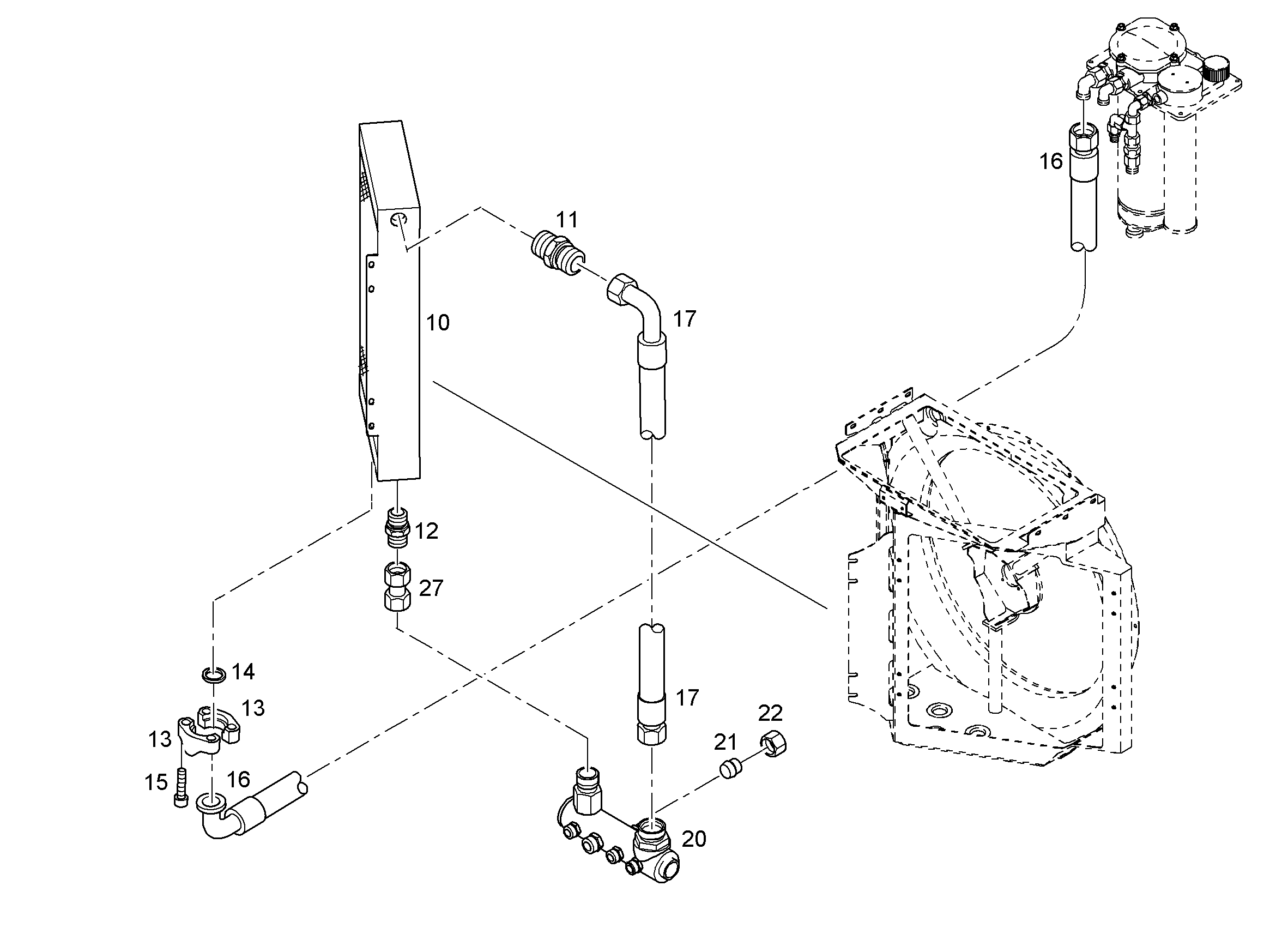 ШЛАНГ 32X900 5605487 LIEBHERR