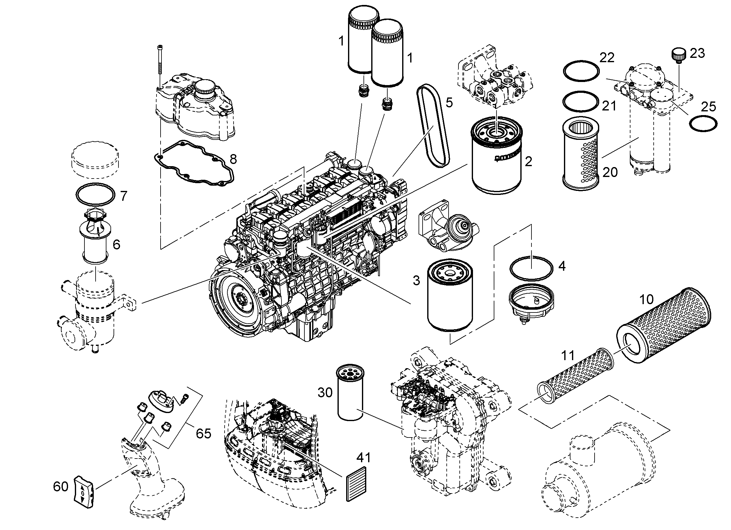 ФИЛЬТРУЮЩИЙ ЭЛЕМЕНТ 10324849 LIEBHERR