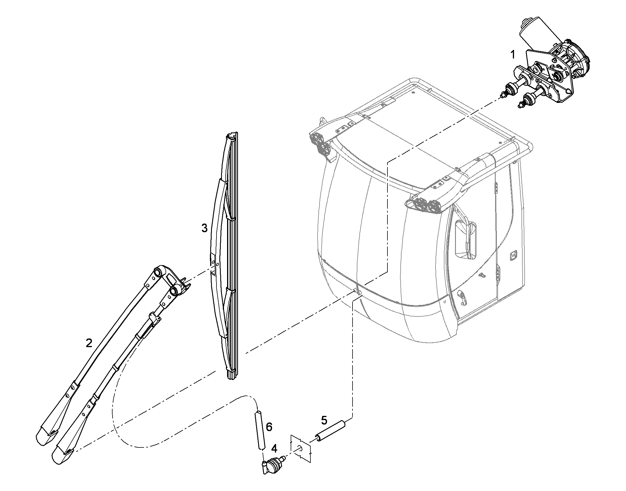 ДВИГАТЕЛЬ СТЕКЛООЧИСТИТЕЛЯ 11067784 LIEBHERR