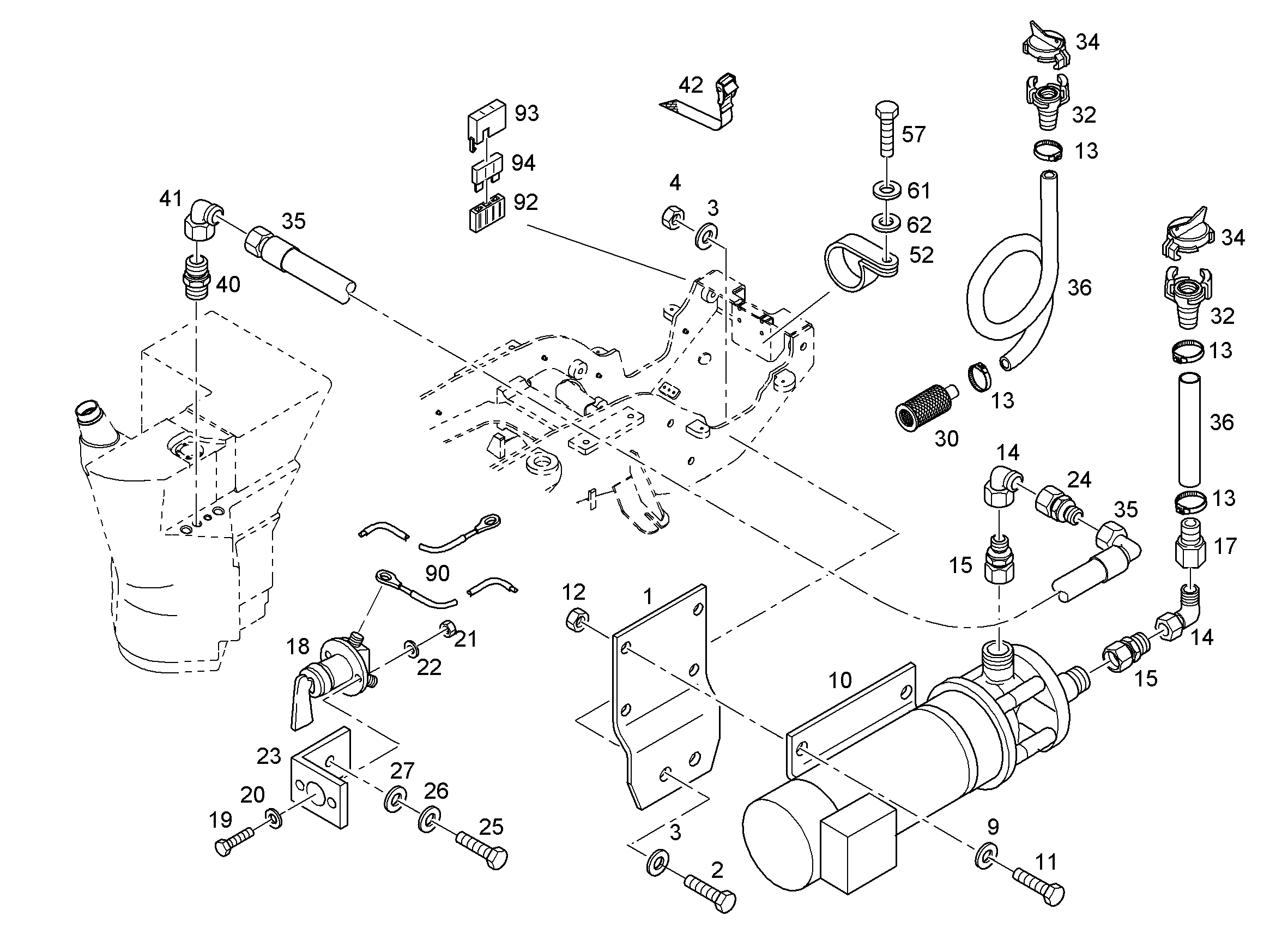 НАСОС ЗАПРАВОЧНЫЙ 10332732 LIEBHERR