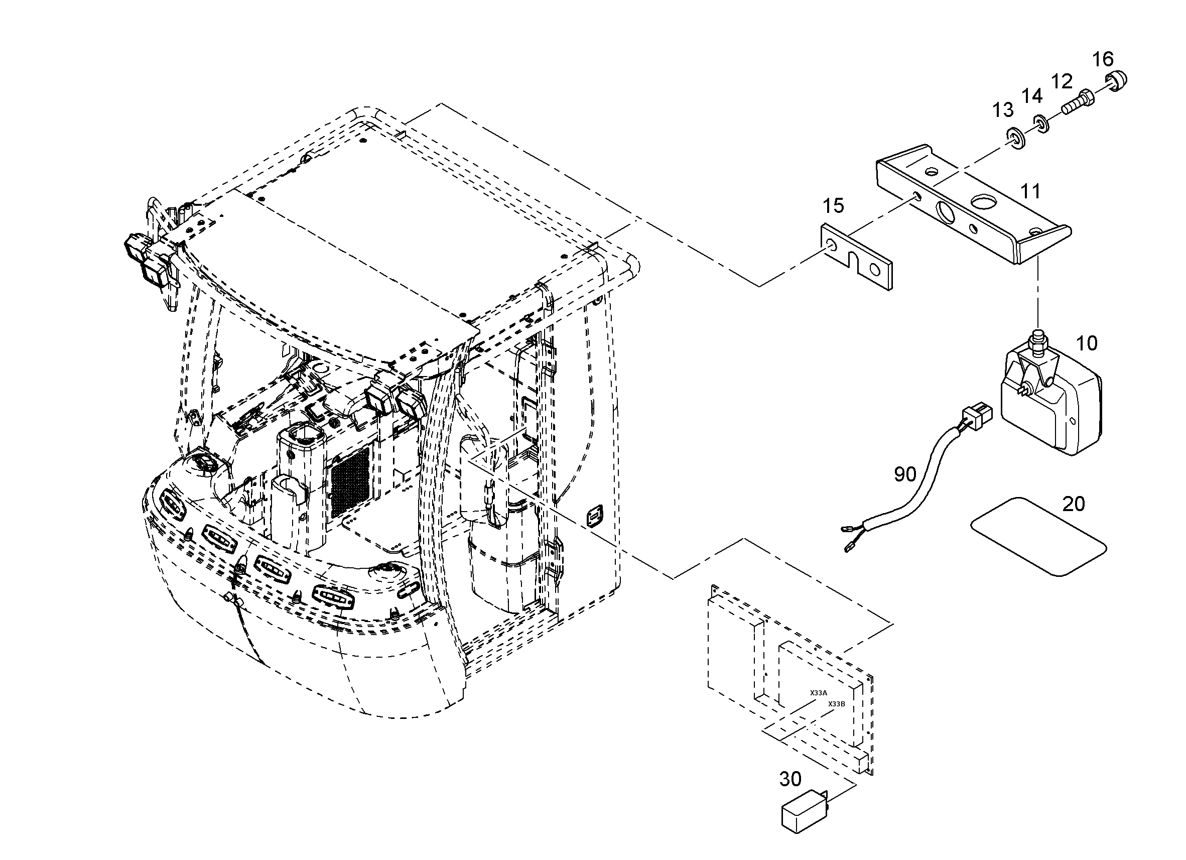 ПРОЖЕКТОР 7027205 LIEBHERR