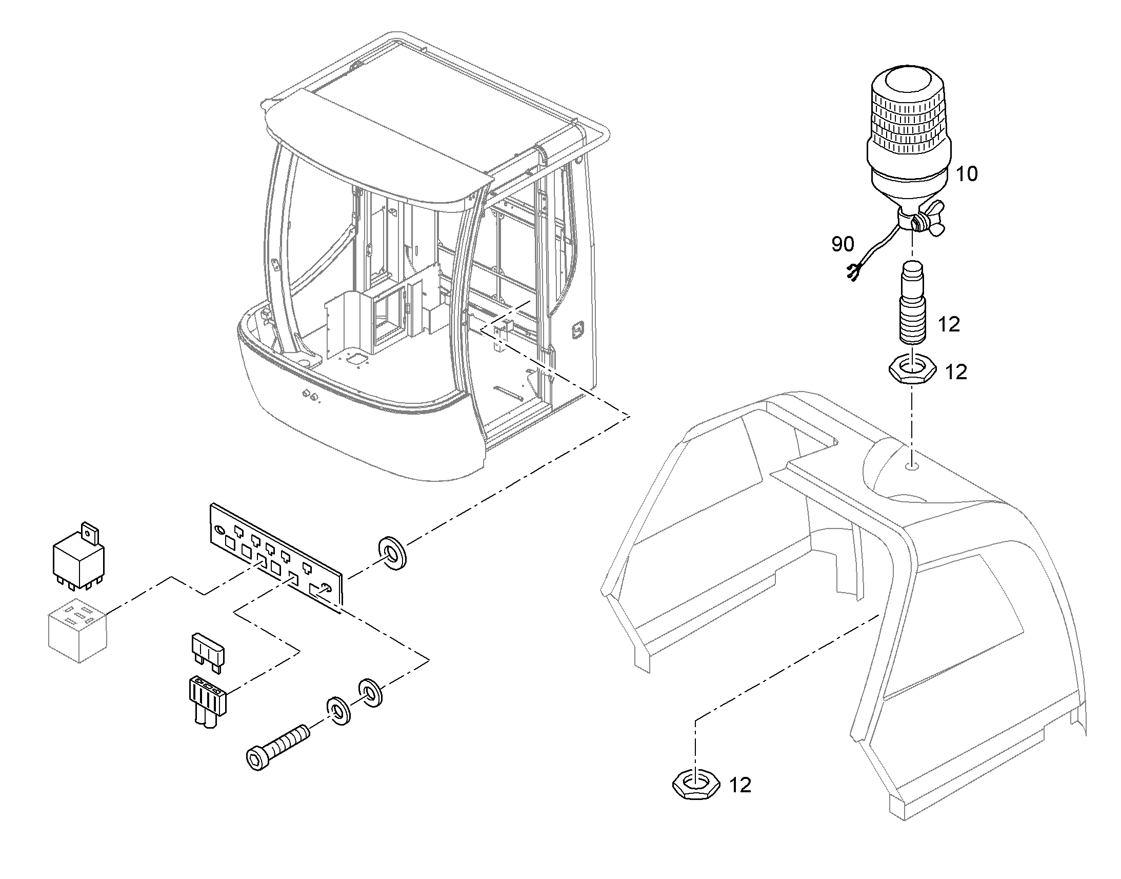К-Т ПРОВ.- ПРОБЛЕСКОВЫЙ МАЯЧОК W203 8928085 LIEBHERR