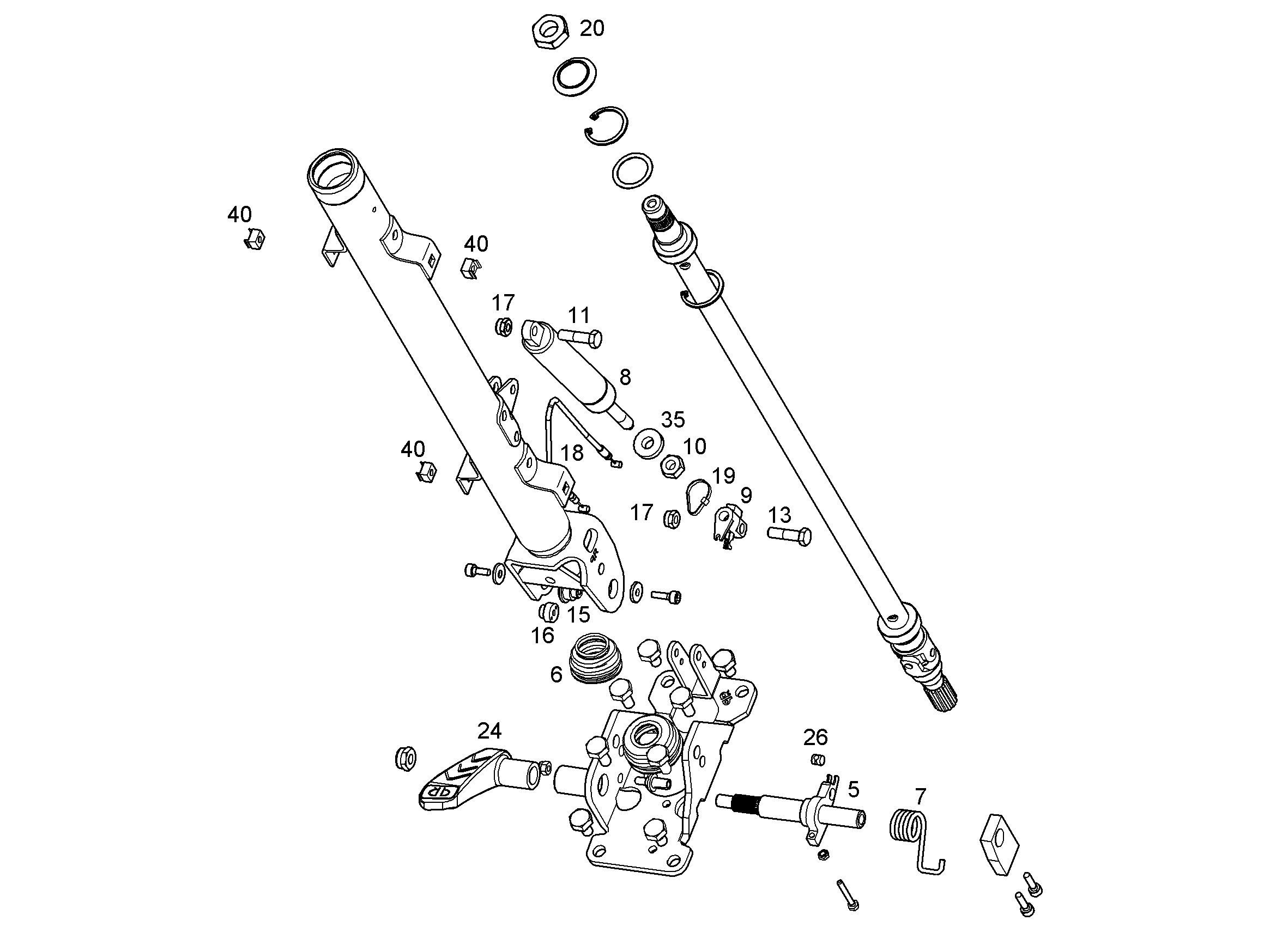 ДЕРЖАТЕЛЬ ГАЙКИ M5 10455281 LIEBHERR