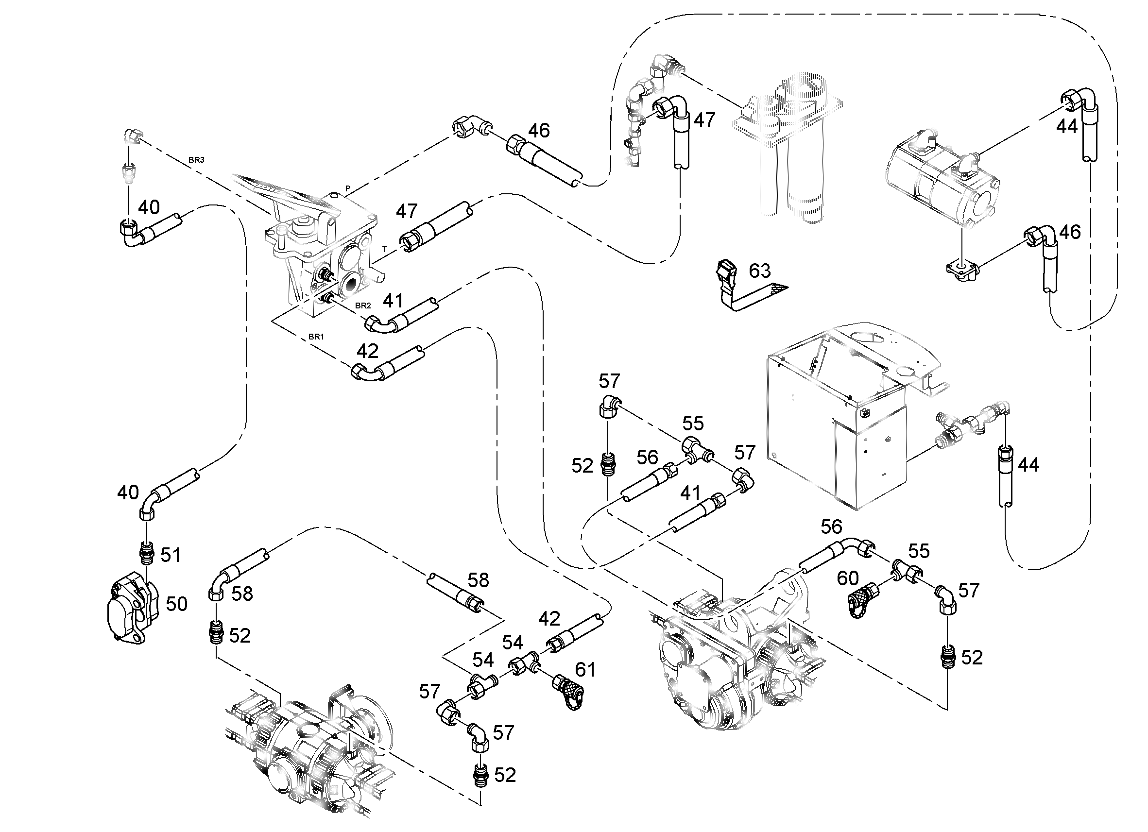 ШЛАНГ 6X3500 7412272 LIEBHERR
