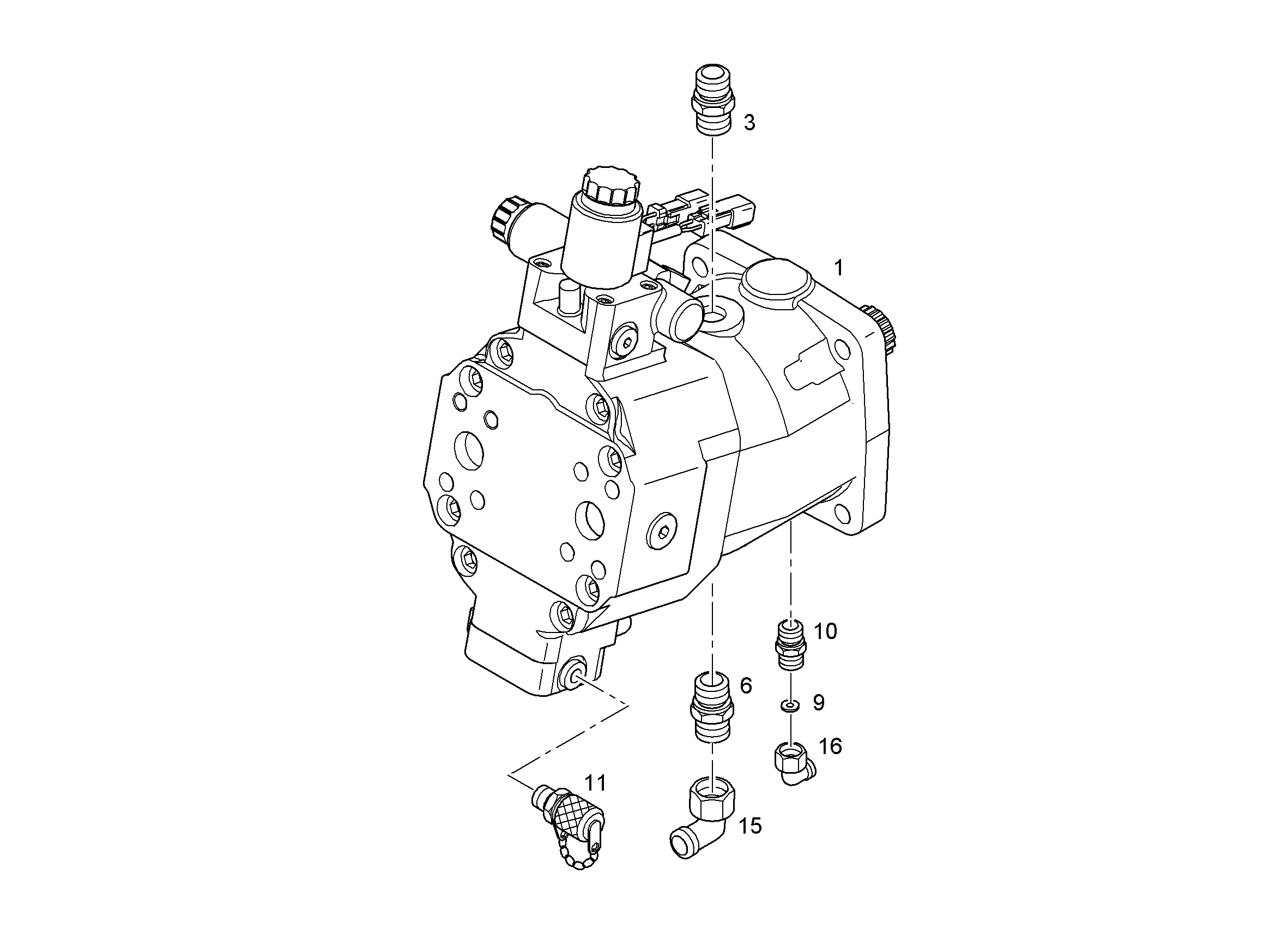 ДВИГАТЕЛЬ РЕГУЛИРУЕМЫЙ A6VM 55cm³/U 11117874 LIEBHERR