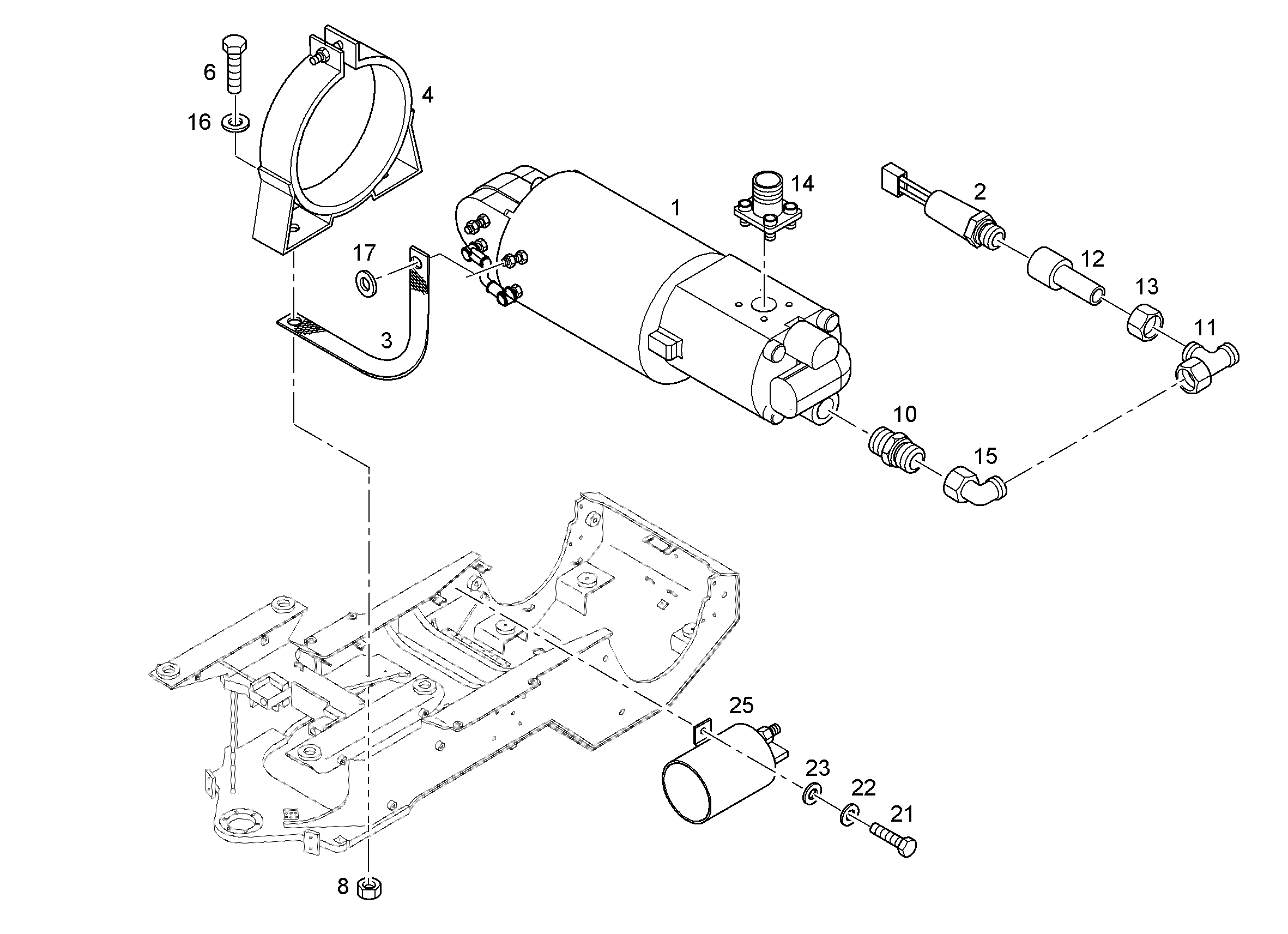 ПЕРЕКЛЮЧАТЕЛЬ -1-330bar 10353427 LIEBHERR