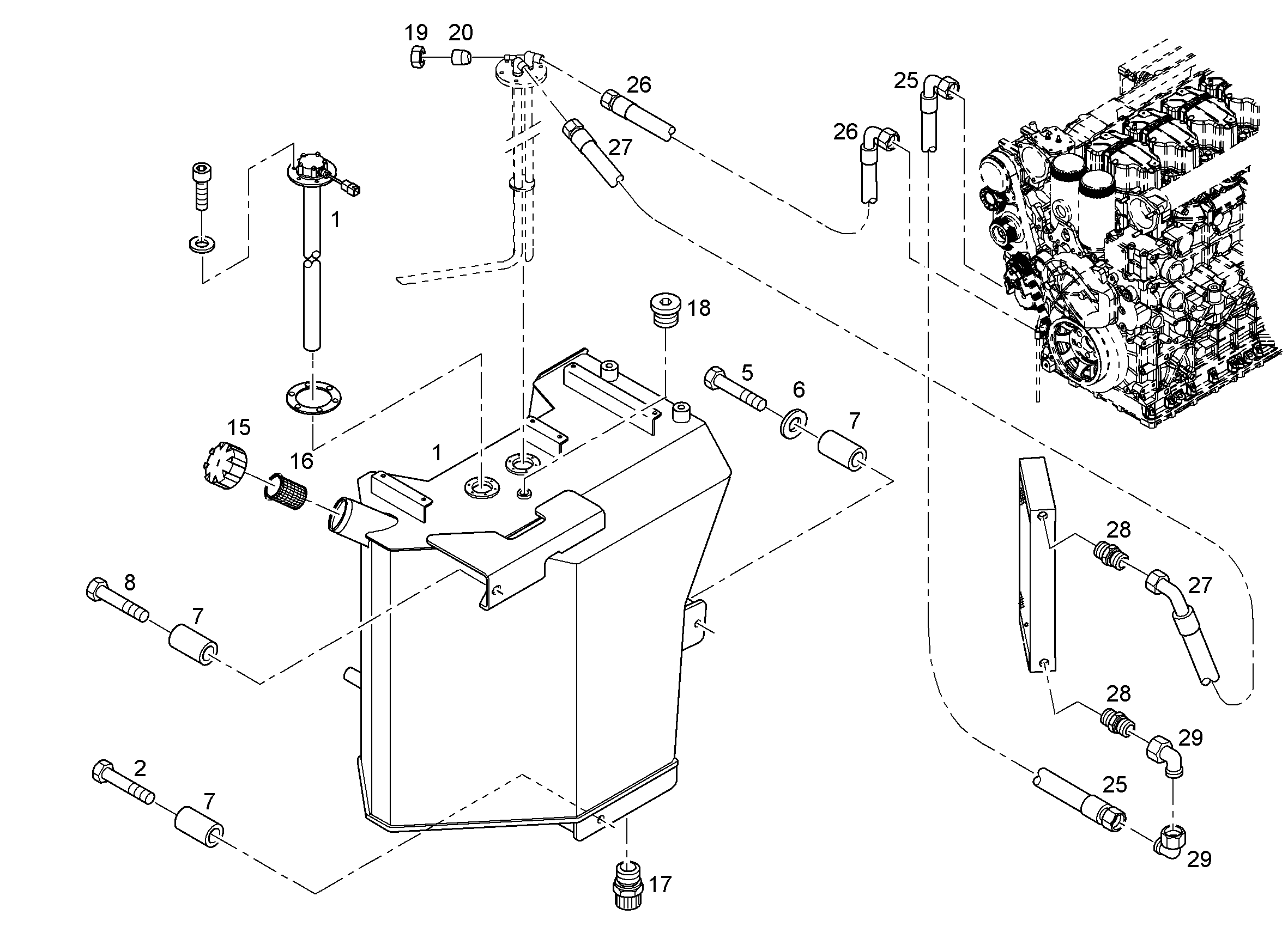 ШЛАНГ 12X1800 5601050 LIEBHERR