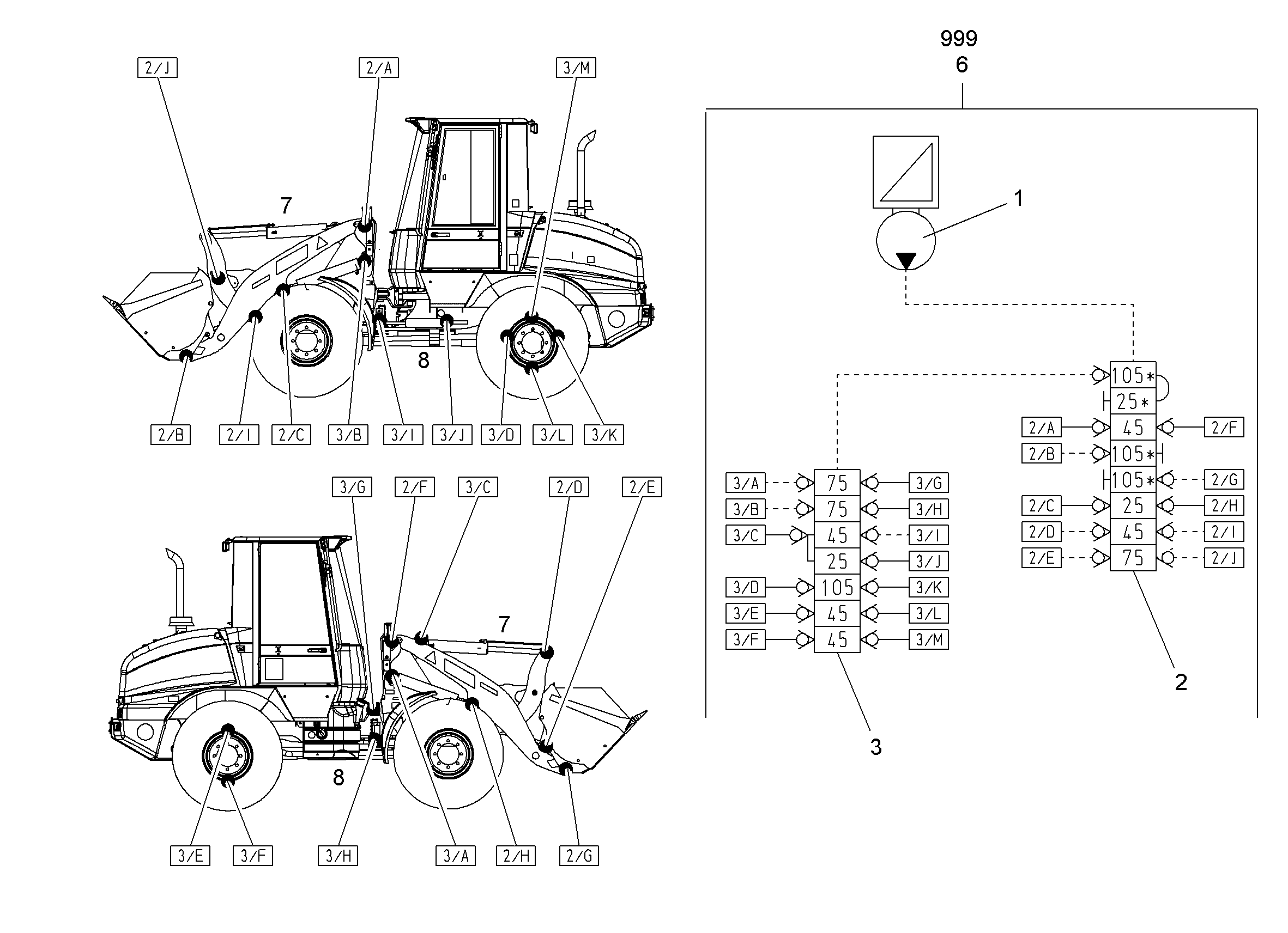 СМАЗОЧНЫЕ ЛИНИИ ОБЛАСТЬ ИЗЛОМА 9776053 LIEBHERR