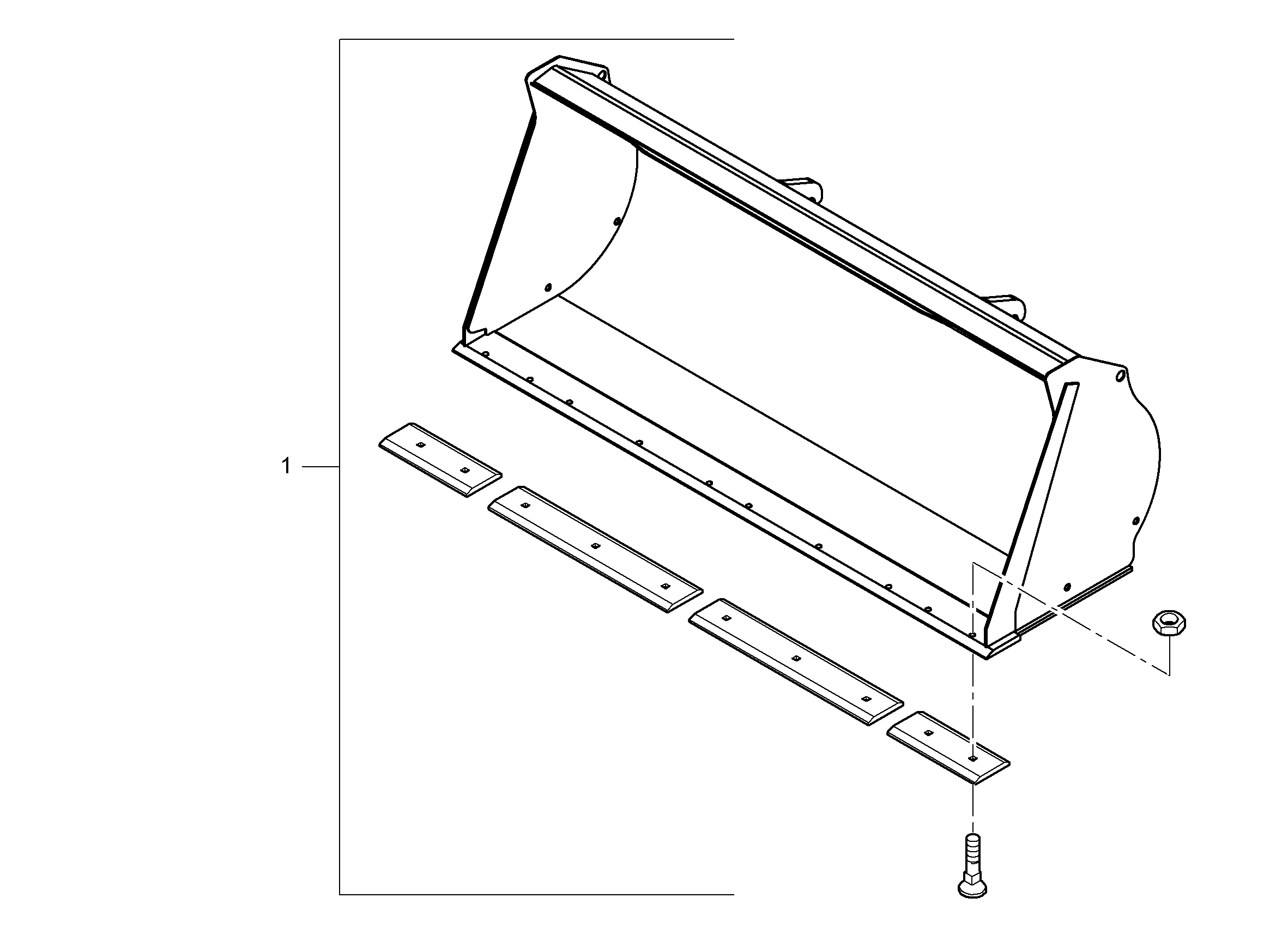 КОВШ 2400mm 2m³ 8923803 LIEBHERR