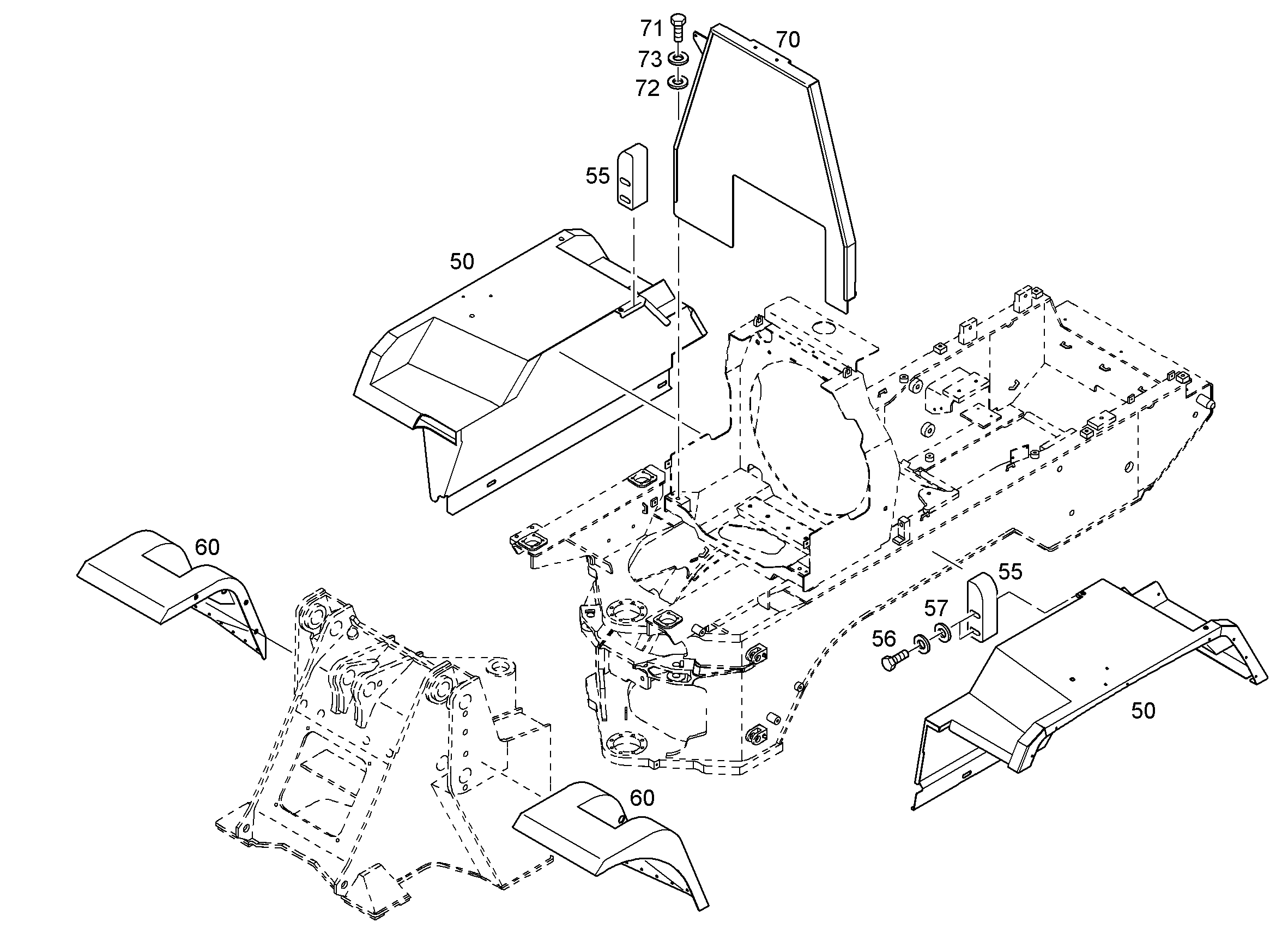СТЕНКА СПЕРЕДИ КОМПЛЕКТ 8920522 LIEBHERR