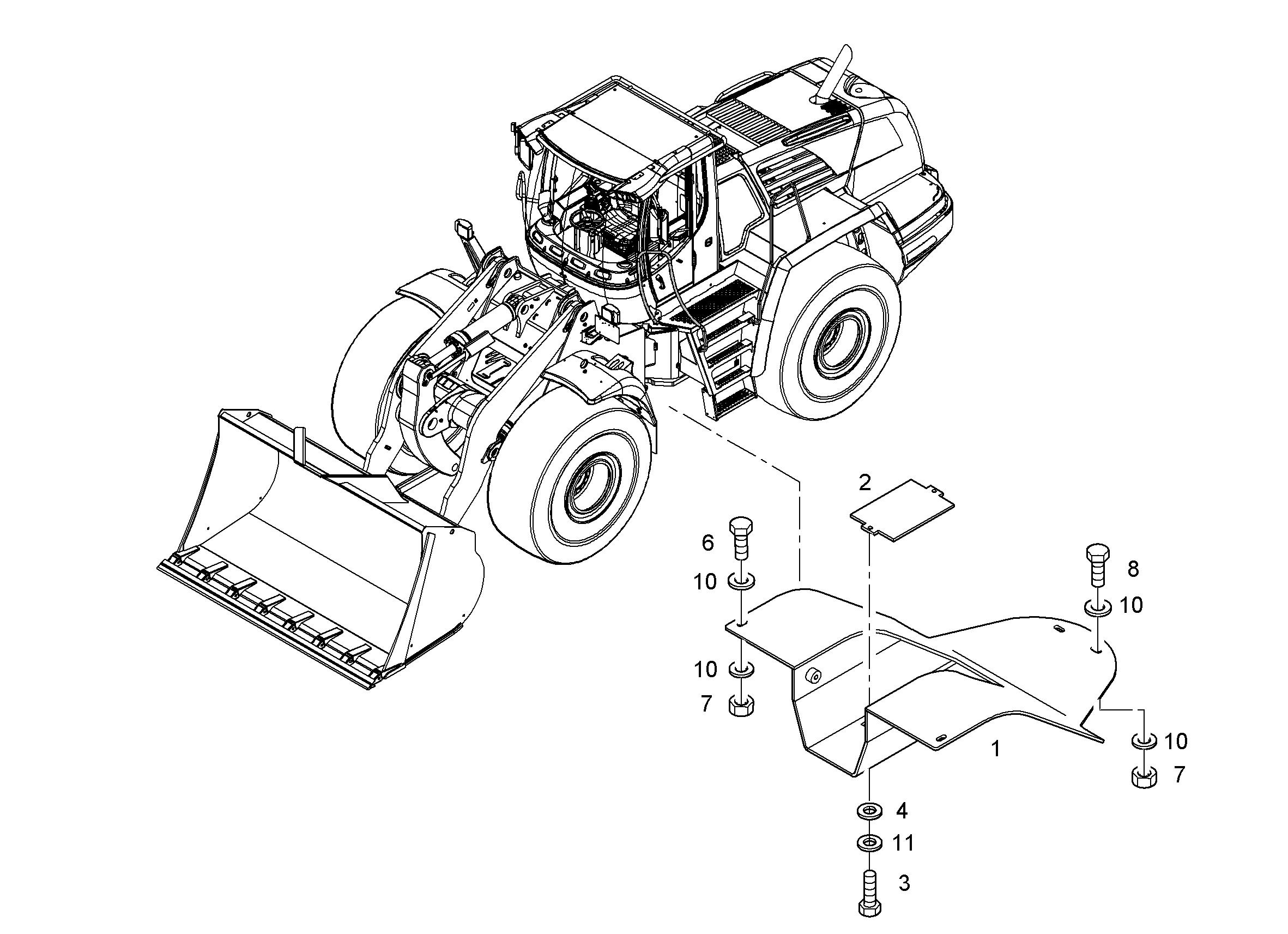 ШЕСТИГРАННАЯ ГАЙКА M16 412400501 LIEBHERR