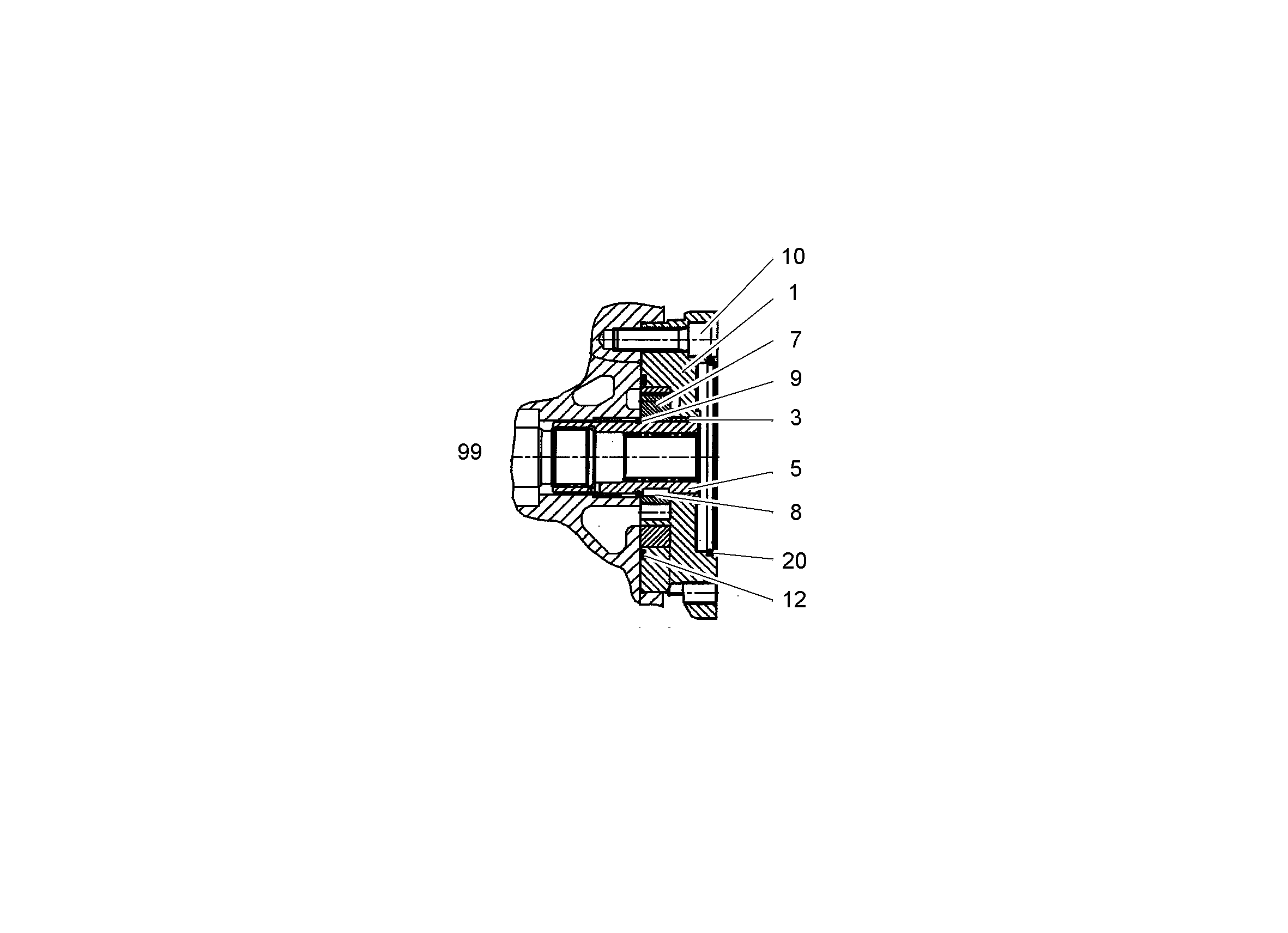 ШПОНКА ПРИЗМАТИЧ. 10220694 LIEBHERR