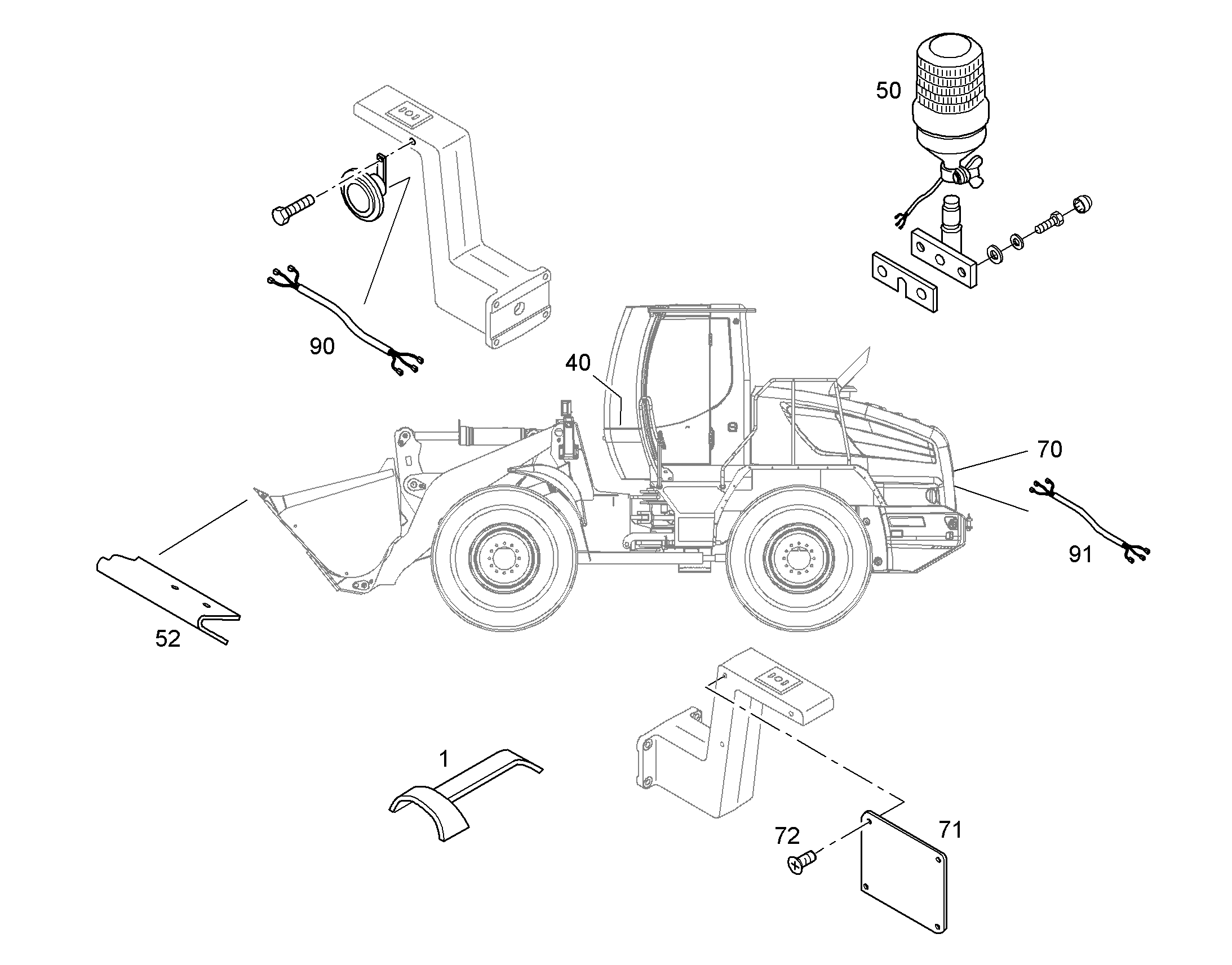 ПРОБЛЕСКОВЫЙ МАЯЧОК 8924435 LIEBHERR