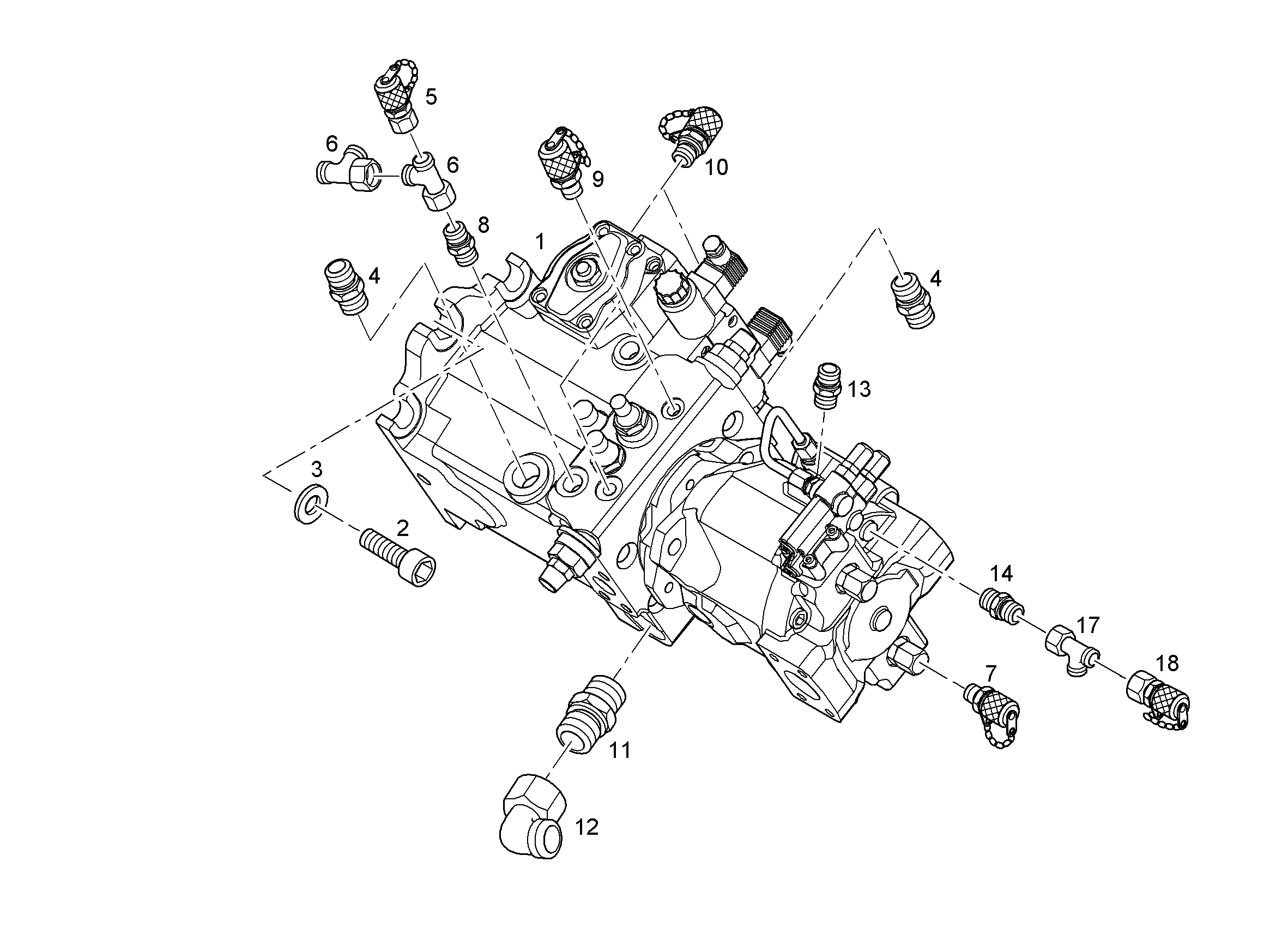 НАСОС ДВУХПОЛОСТНЫЙ A4VG+A10VO 90+45cm³/U 10473055 LIEBHERR