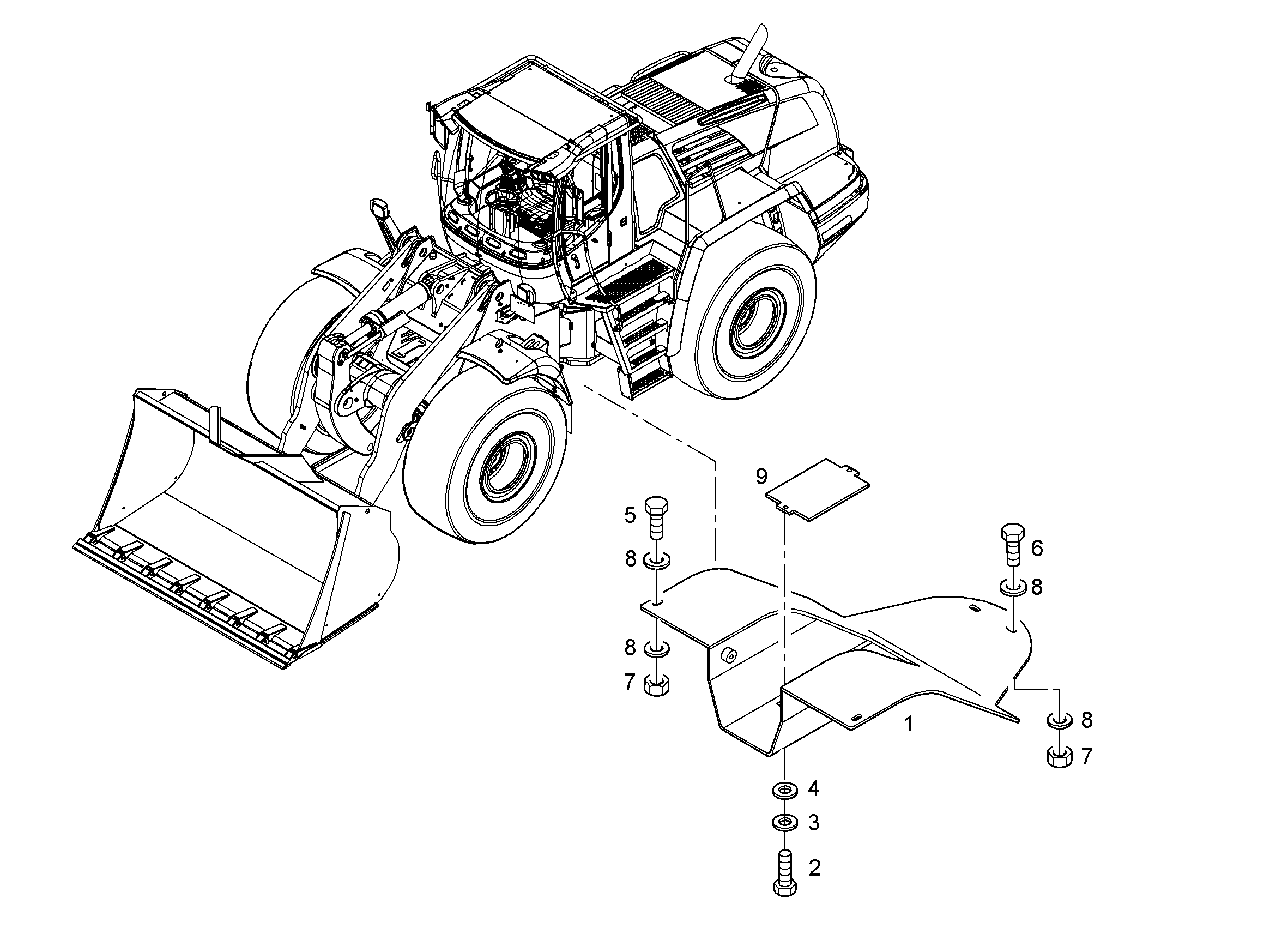 ЛИСТ ЗАЩИТНЫЙ 8922704 LIEBHERR