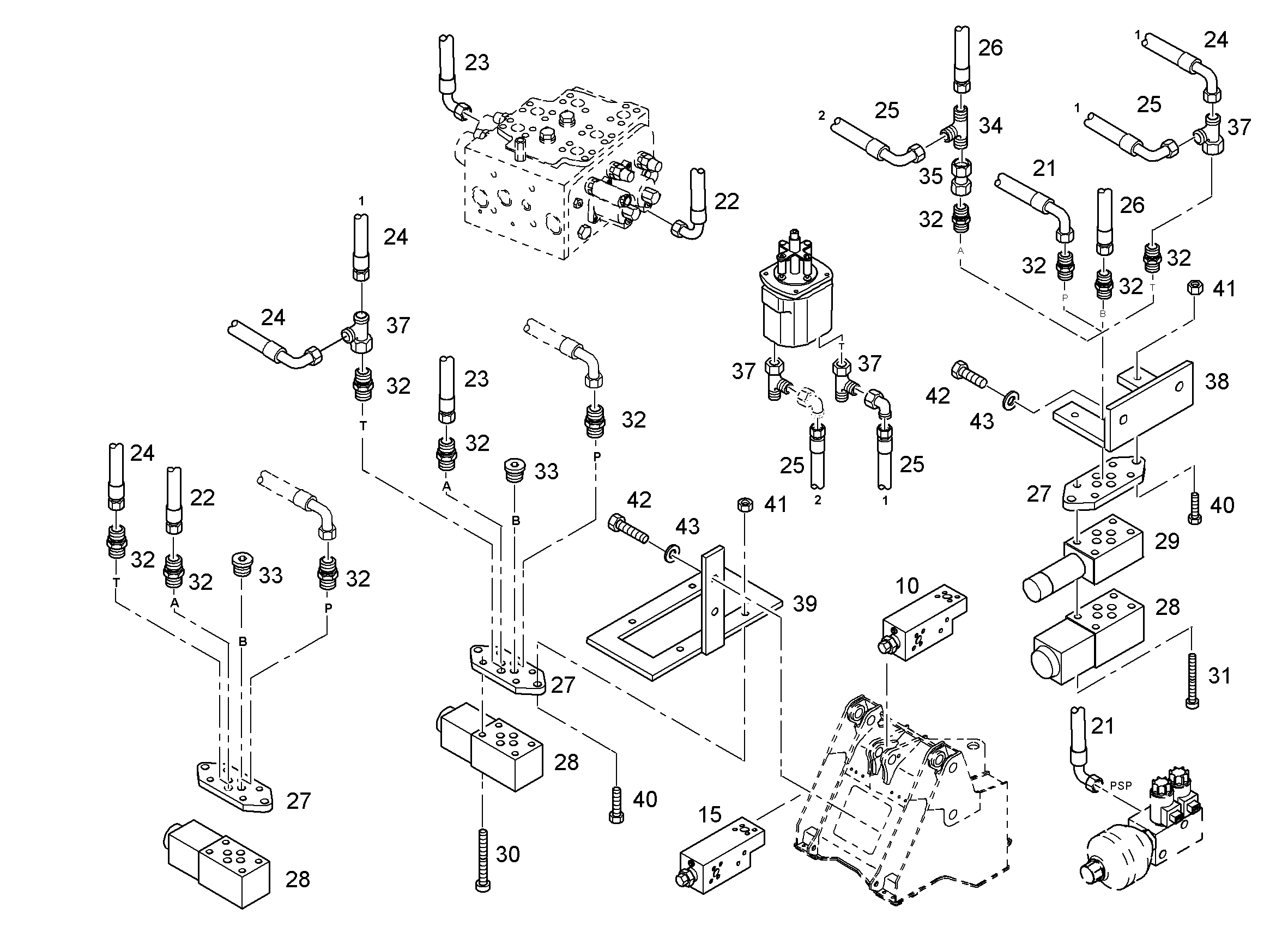 ЗАЩ.ТРУБЫ ЦИЛ.НАКЛ. 9067104 LIEBHERR