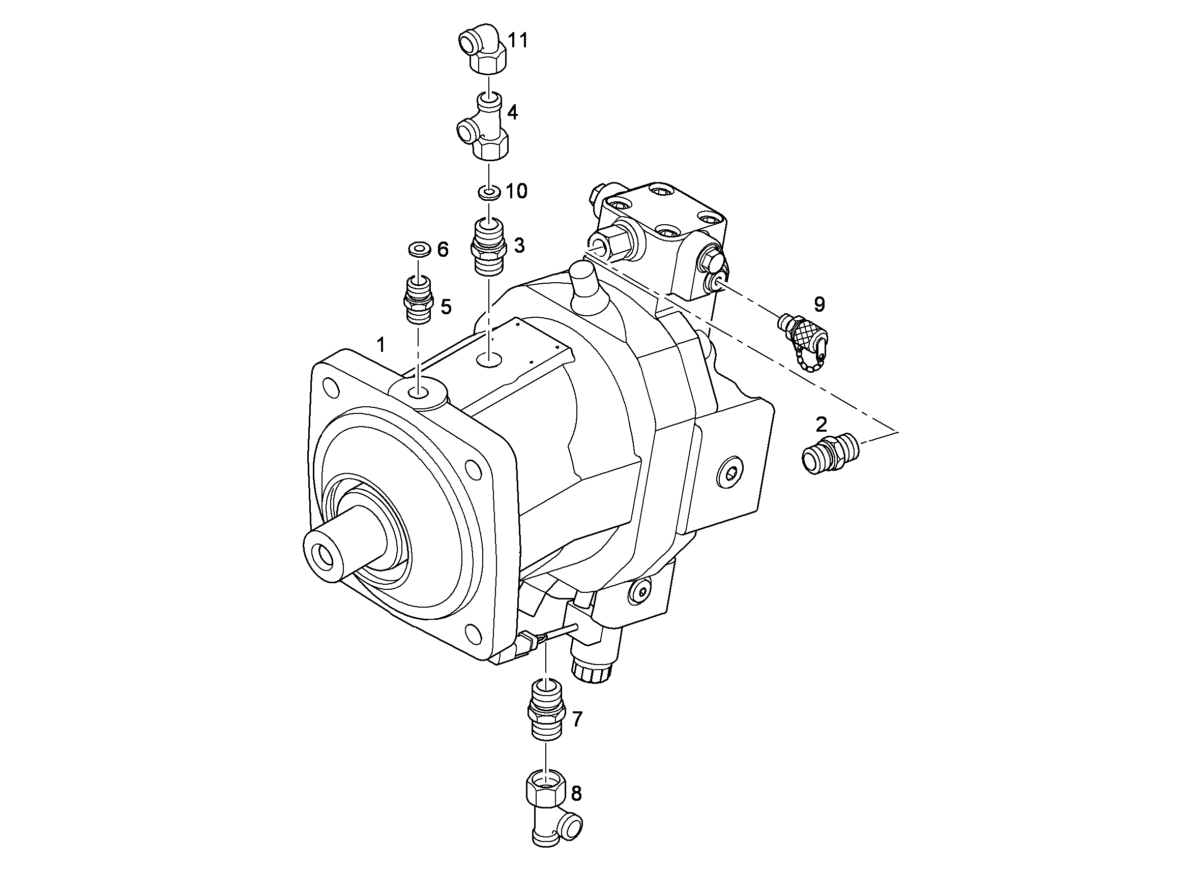 ДВИГАТЕЛЬ РЕГУЛИРУЕМЫЙ A6VM 160cm³/U 11114813 LIEBHERR