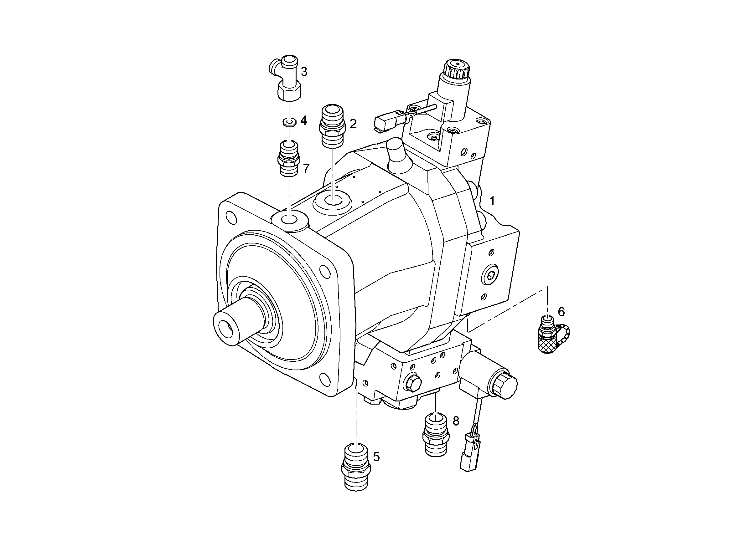 ДВИГАТЕЛЬ РЕГУЛИРУЕМЫЙ A6VM 140cm³/U 11114812 LIEBHERR