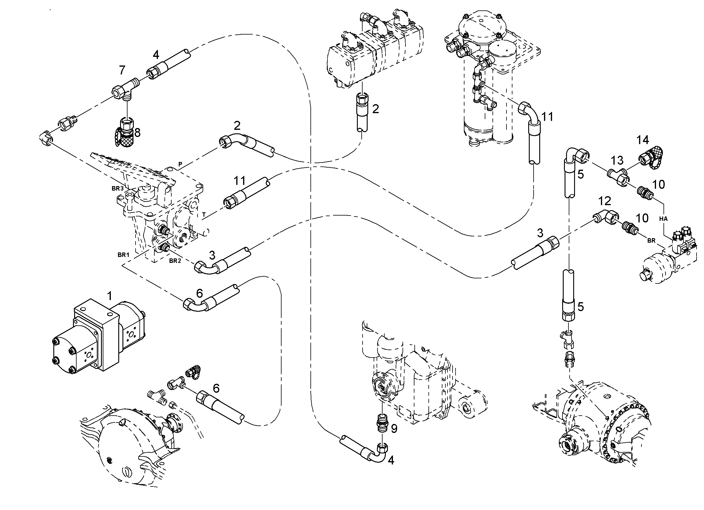 ШЛАНГ 10X3550 10342141 LIEBHERR