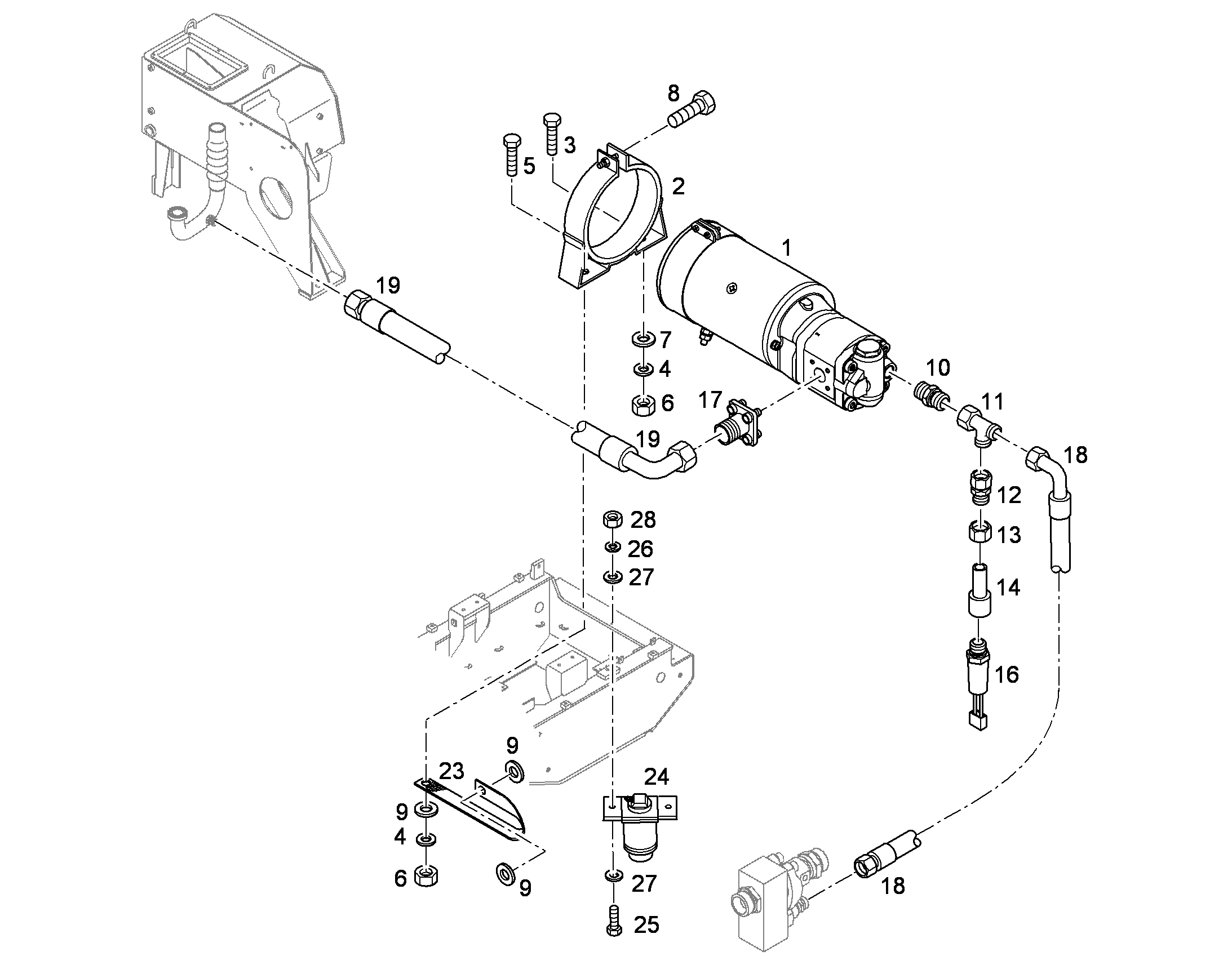 ШЛАНГ 25X600 10000895 LIEBHERR